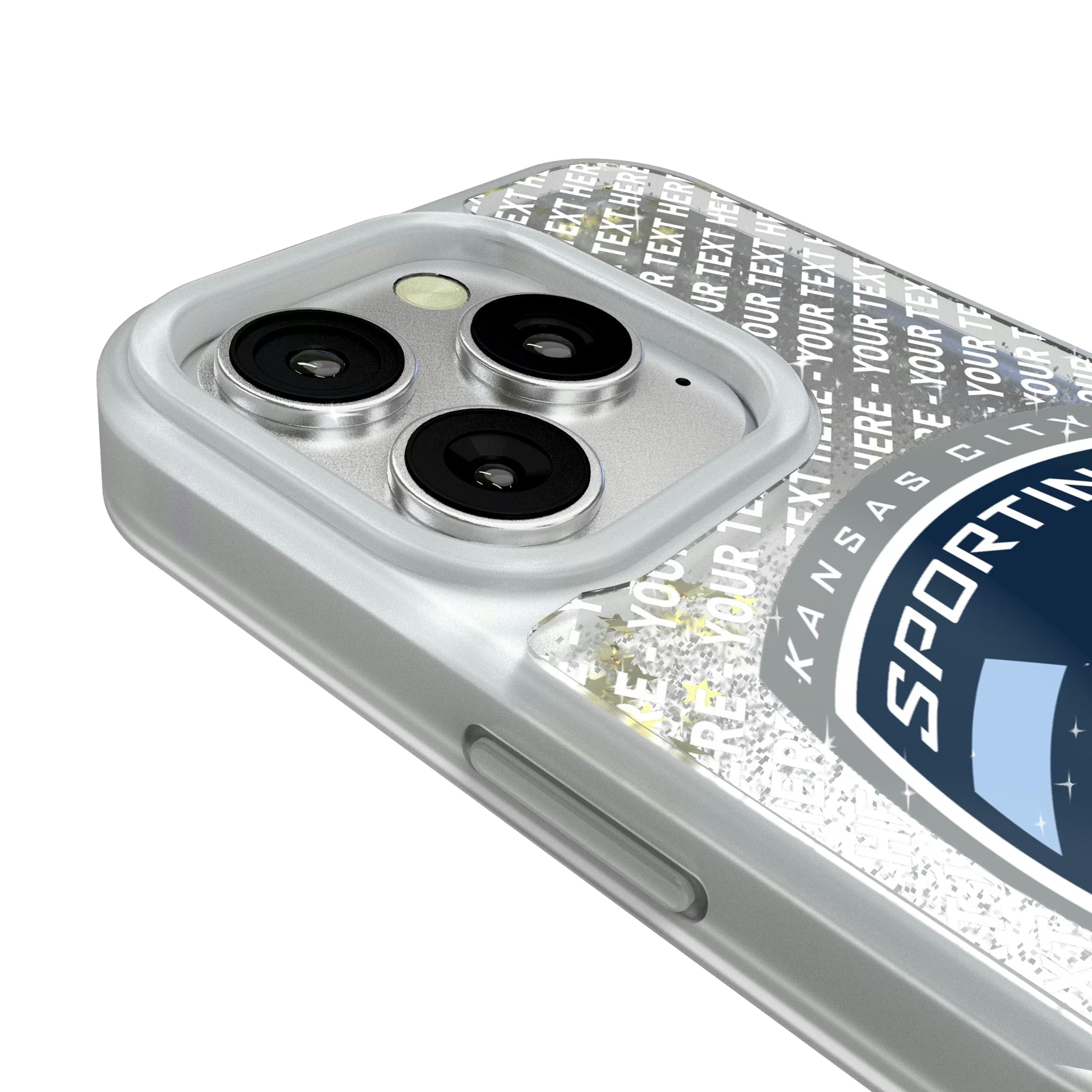 Sporting Kansas City Personalized EndZone Plus iPhone Glitter Phone Case for Apple iPhone - Detail#Device_iPhone 16 Pro