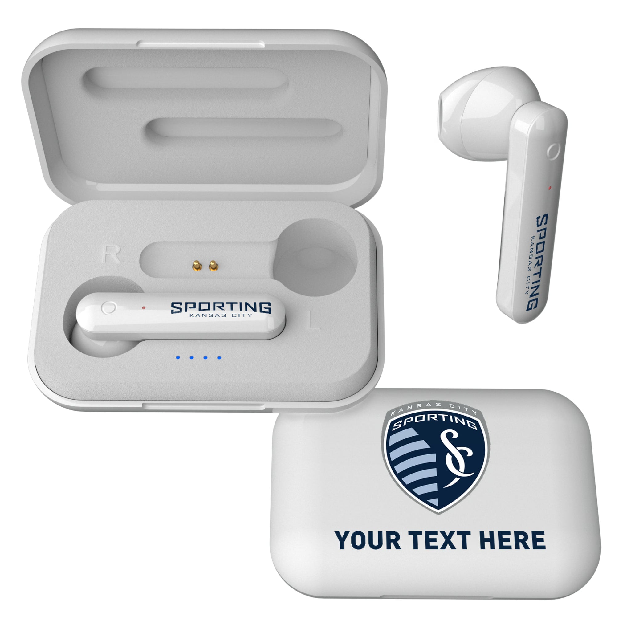 Sporting Kansas City Personalized Insignia Wireless TWS Earbuds