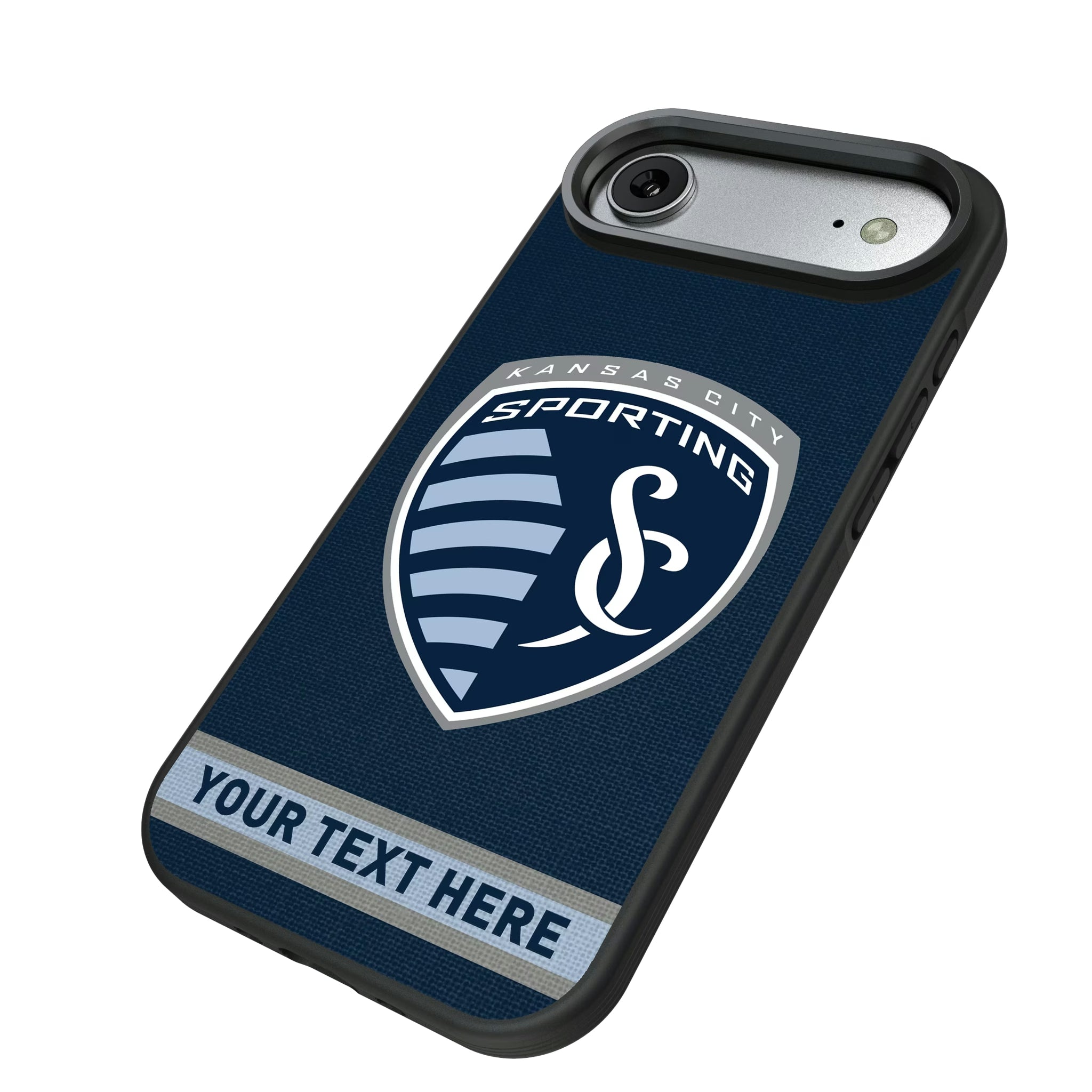 Sporting Kansas City Personalized Stripe iPhone Bump Phone Case for Apple iPhone - Isometric View#Device_iPhone Air
