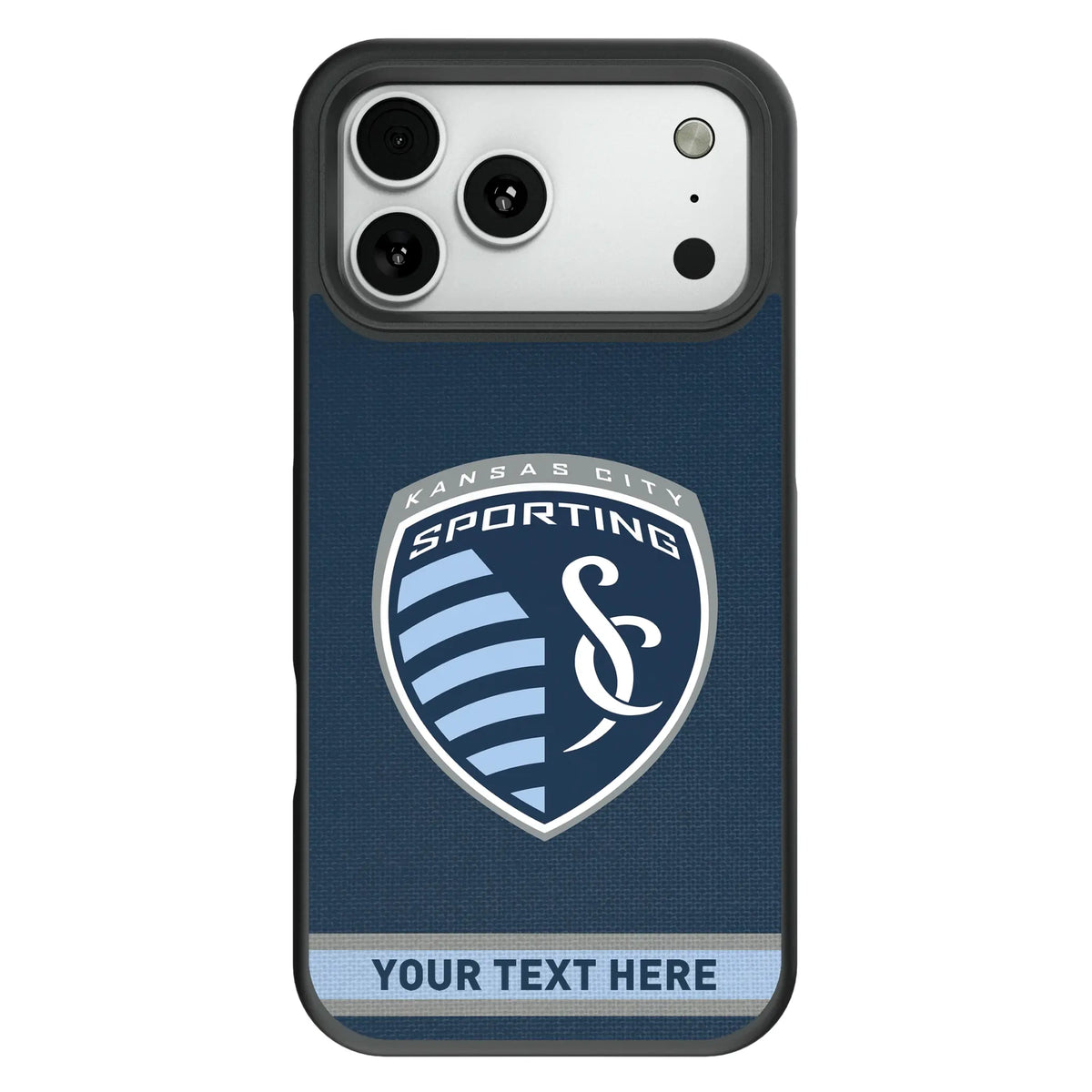 Sporting Kansas City Personalized Stripe Bump Phone Case for Apple iPhone