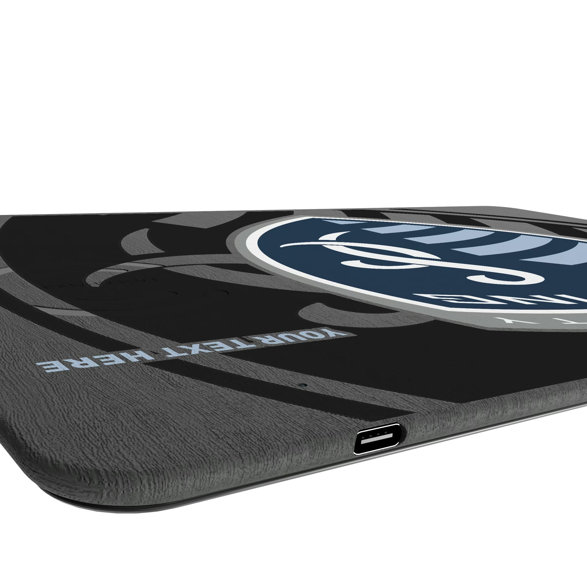 Sporting Kansas City Personalized Tilt 15-Watt Wireless Charger and Mouse Pad