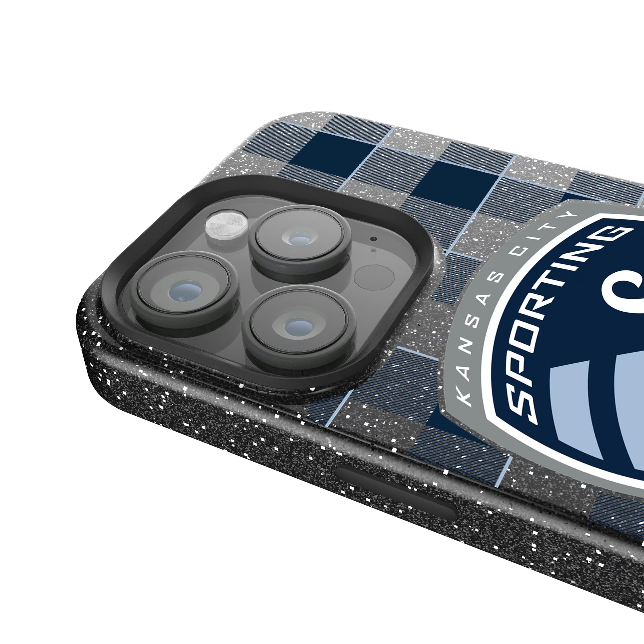 Sporting Kansas City Plaid iPhone Bling Phone Case for Apple iPhone - Detail