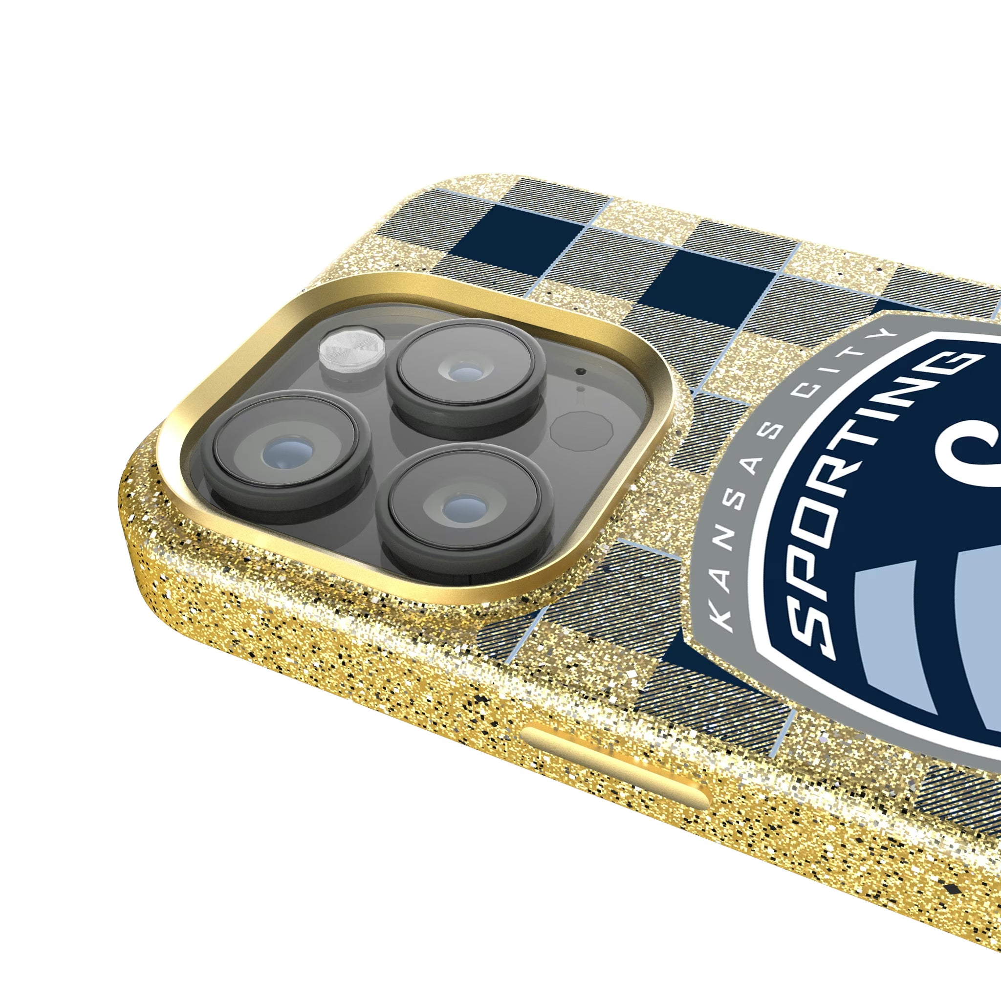 Sporting Kansas City Plaid iPhone Bling Phone Case for Apple iPhone - Detail
