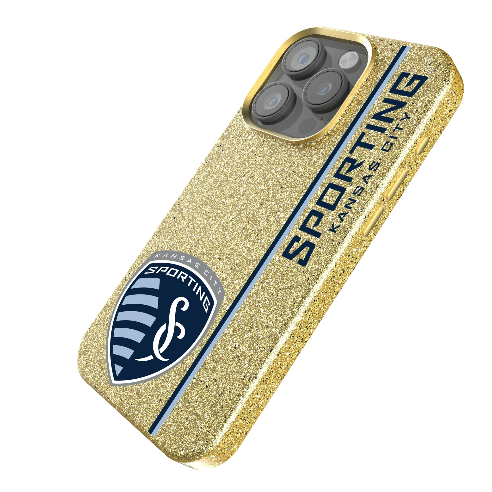 Sporting Kansas City Sidebar iPhone Bling Phone Case for Apple iPhone - Isometric View