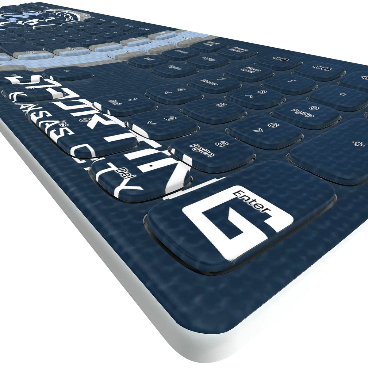 Sporting Kansas City Stripe KKB605 Curved Wireless Keyboard - Detail