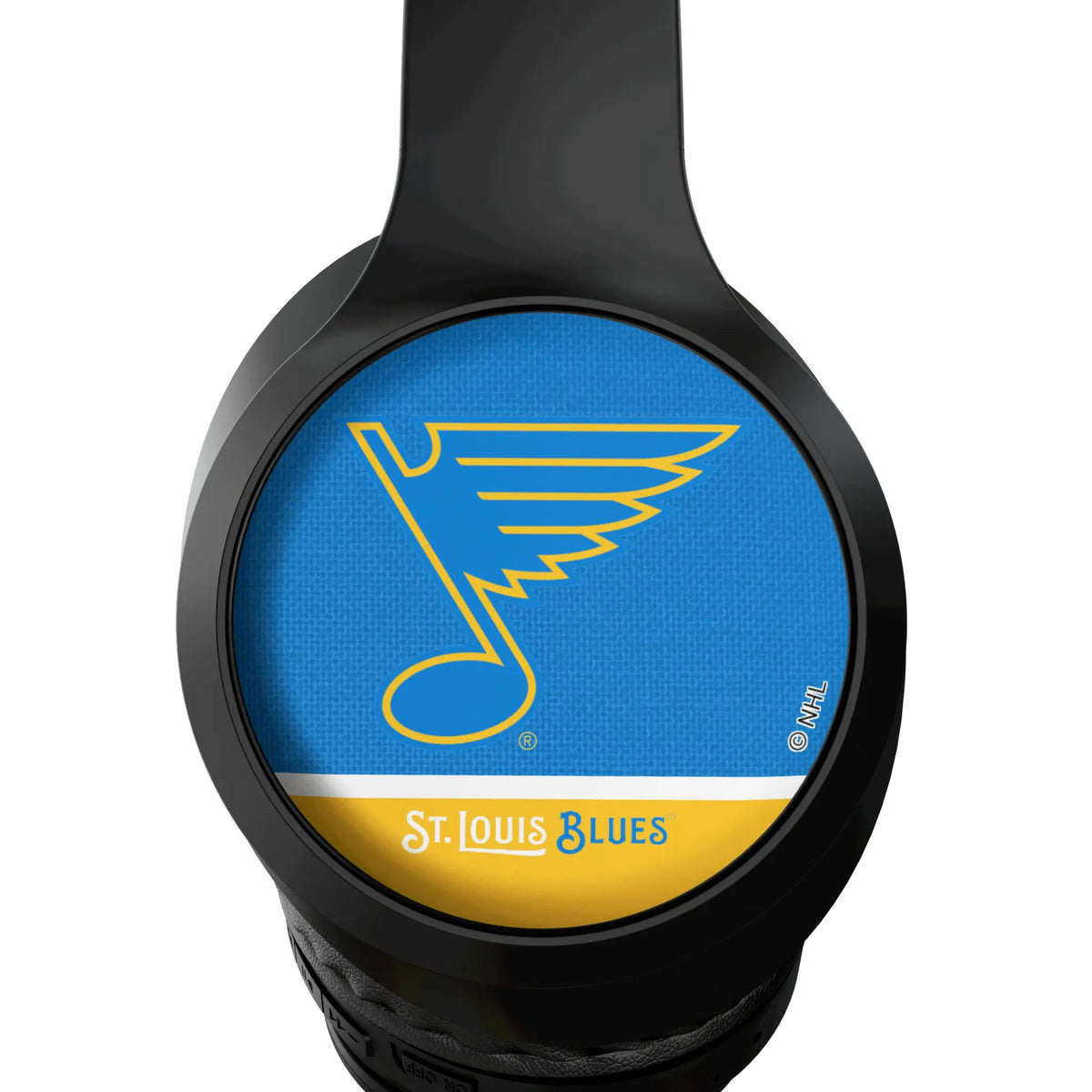 St. Louis Blues Endzone Solid Wireless Over-Ear Headphones With Case - Detail