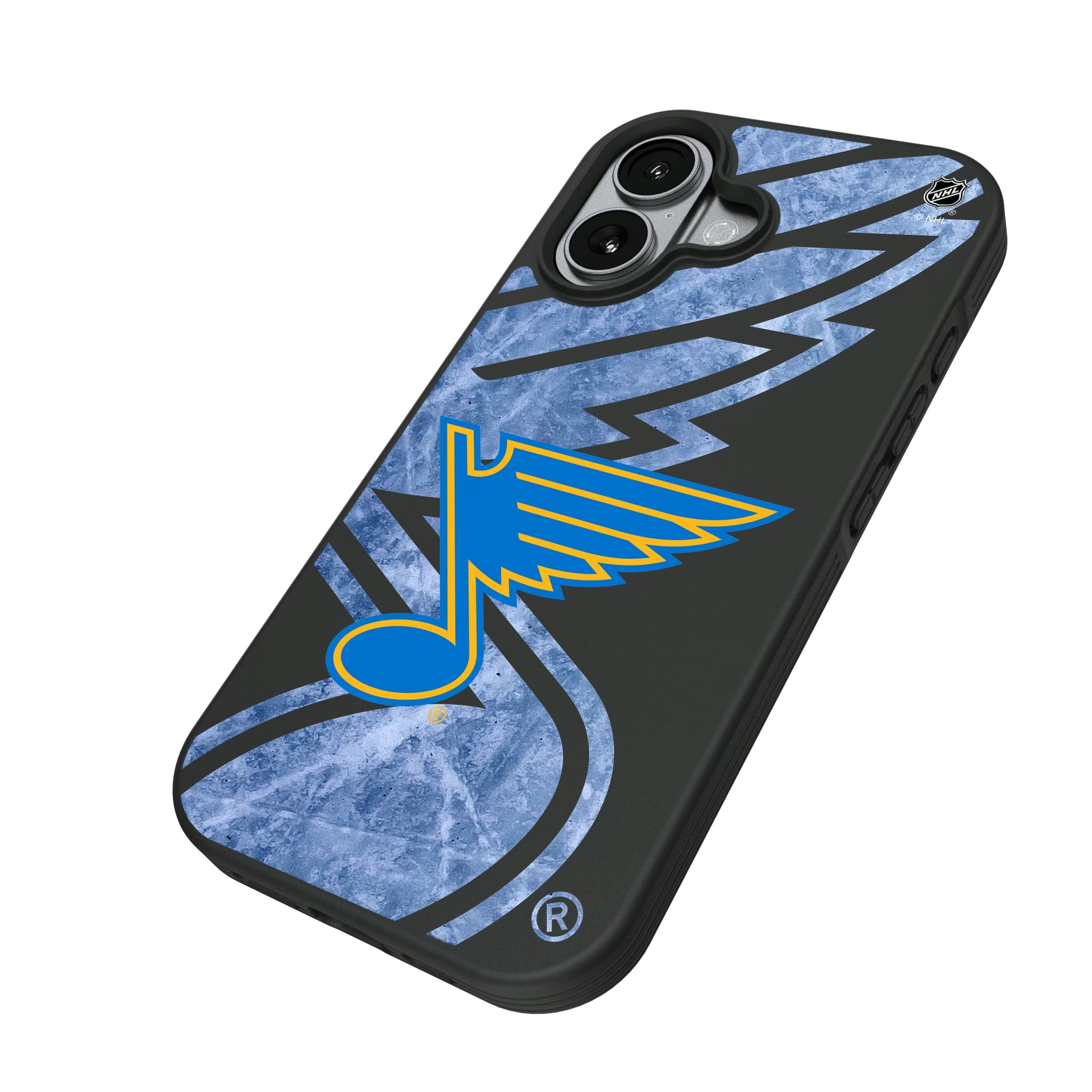St. Louis Blues Ice Tilt iPhone Bump Phone Case for Apple iPhone - Isometric View#Device_iPhone 17