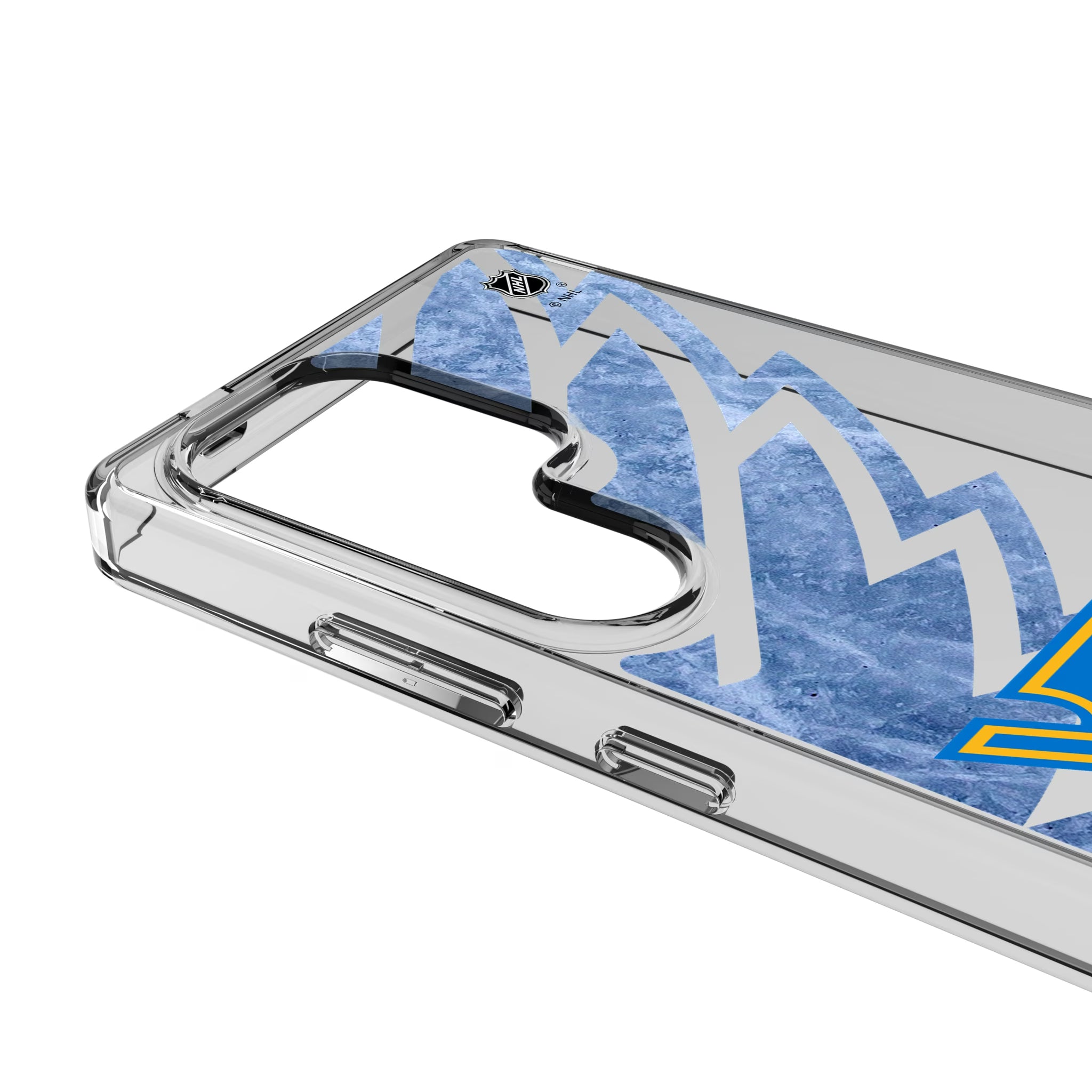 St. Louis Blues Ice Tilt Galaxy Clear Phone Case for Samsung Galaxy - Detail
