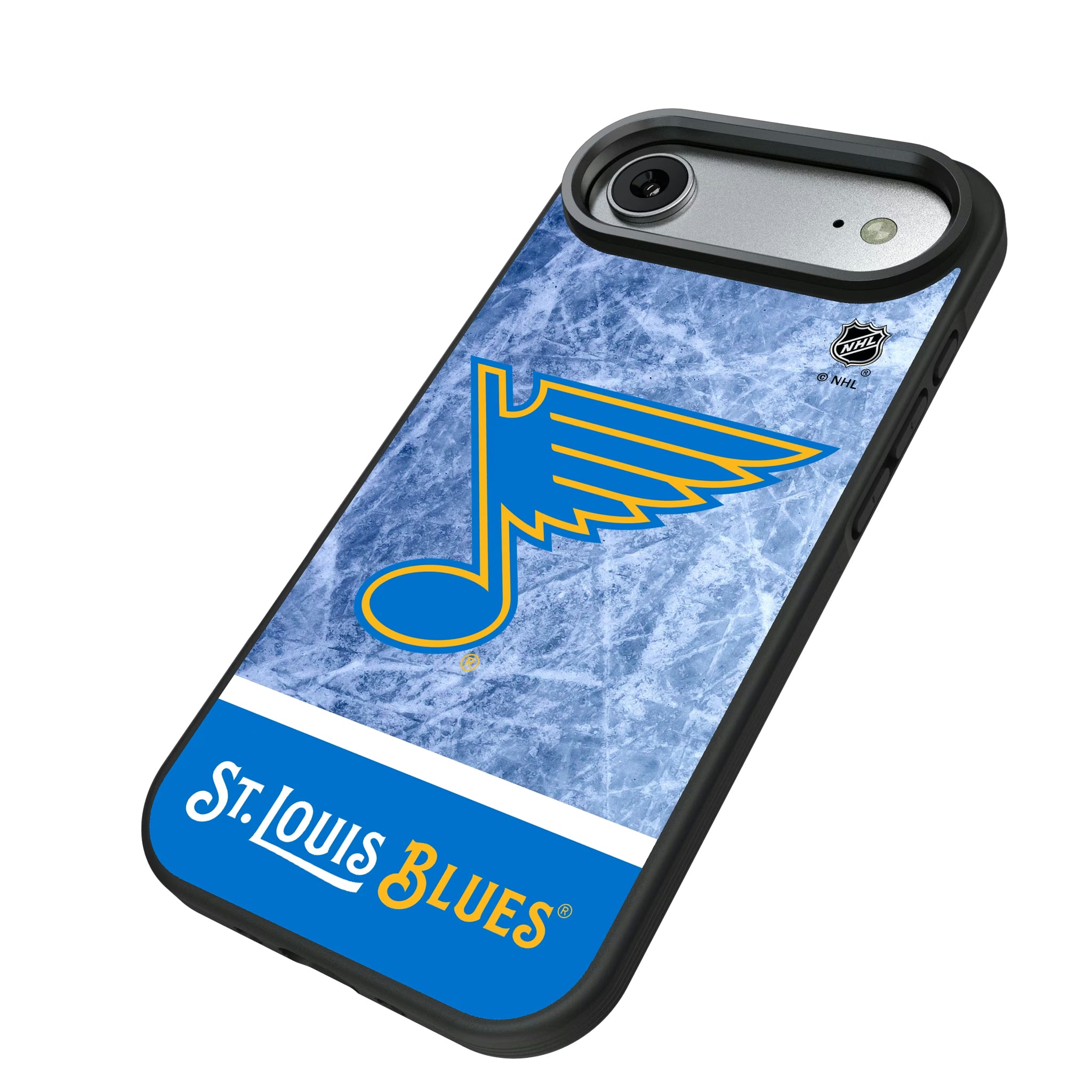 St. Louis Blues Ice Wordmark iPhone Bump Phone Case for Apple iPhone - Isometric View#Device_iPhone Air
