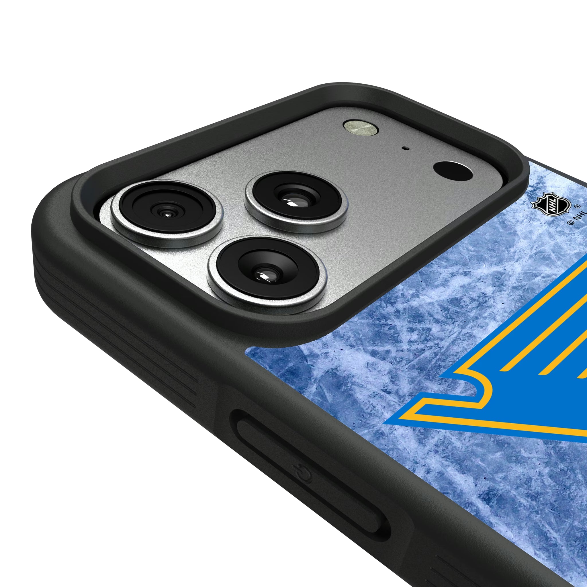 St. Louis Blues Ice Wordmark iPhone Bump Phone Case for Apple iPhone - Detail#Device_iPhone 17 Pro Max