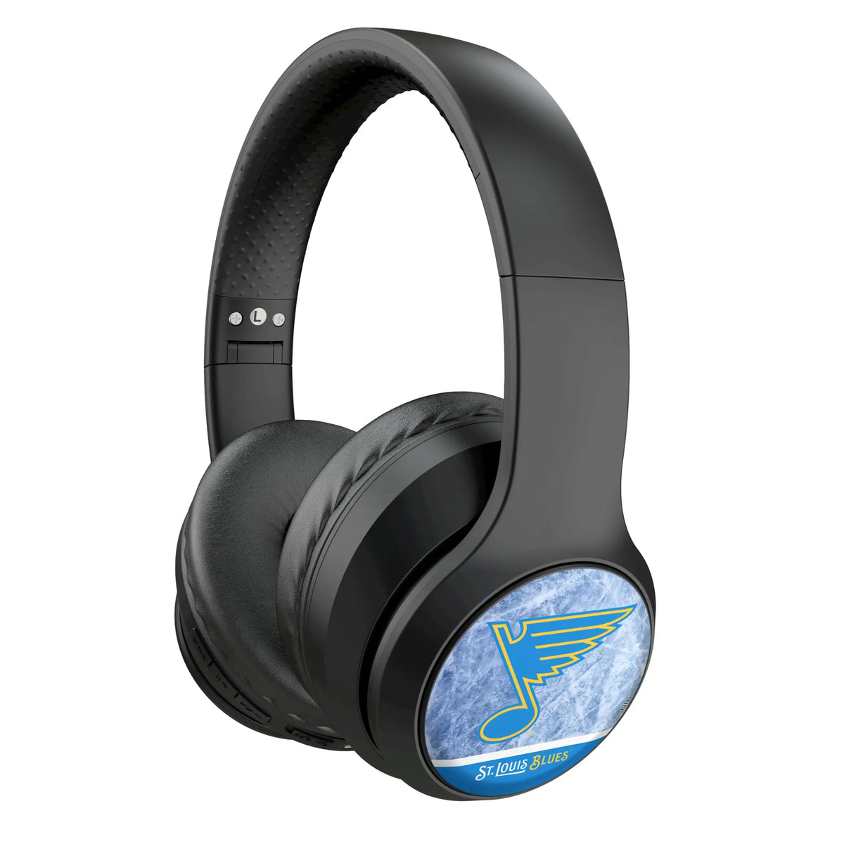 St. Louis Blues Ice Wordmark Wireless Over-Ear Headphones With Case