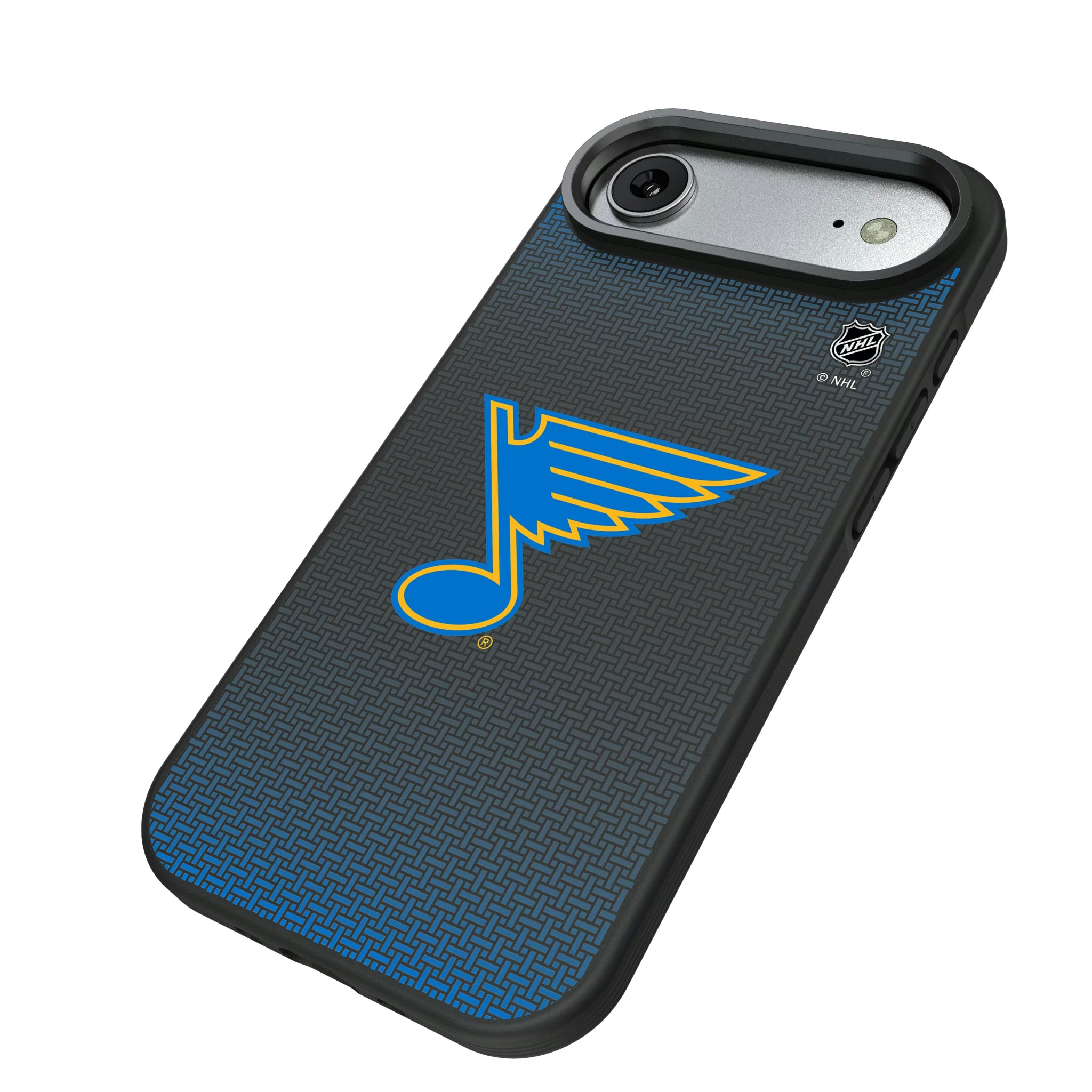 St. Louis Blues Linen iPhone Bump Phone Case for Apple iPhone - Isometric View#Device_iPhone Air