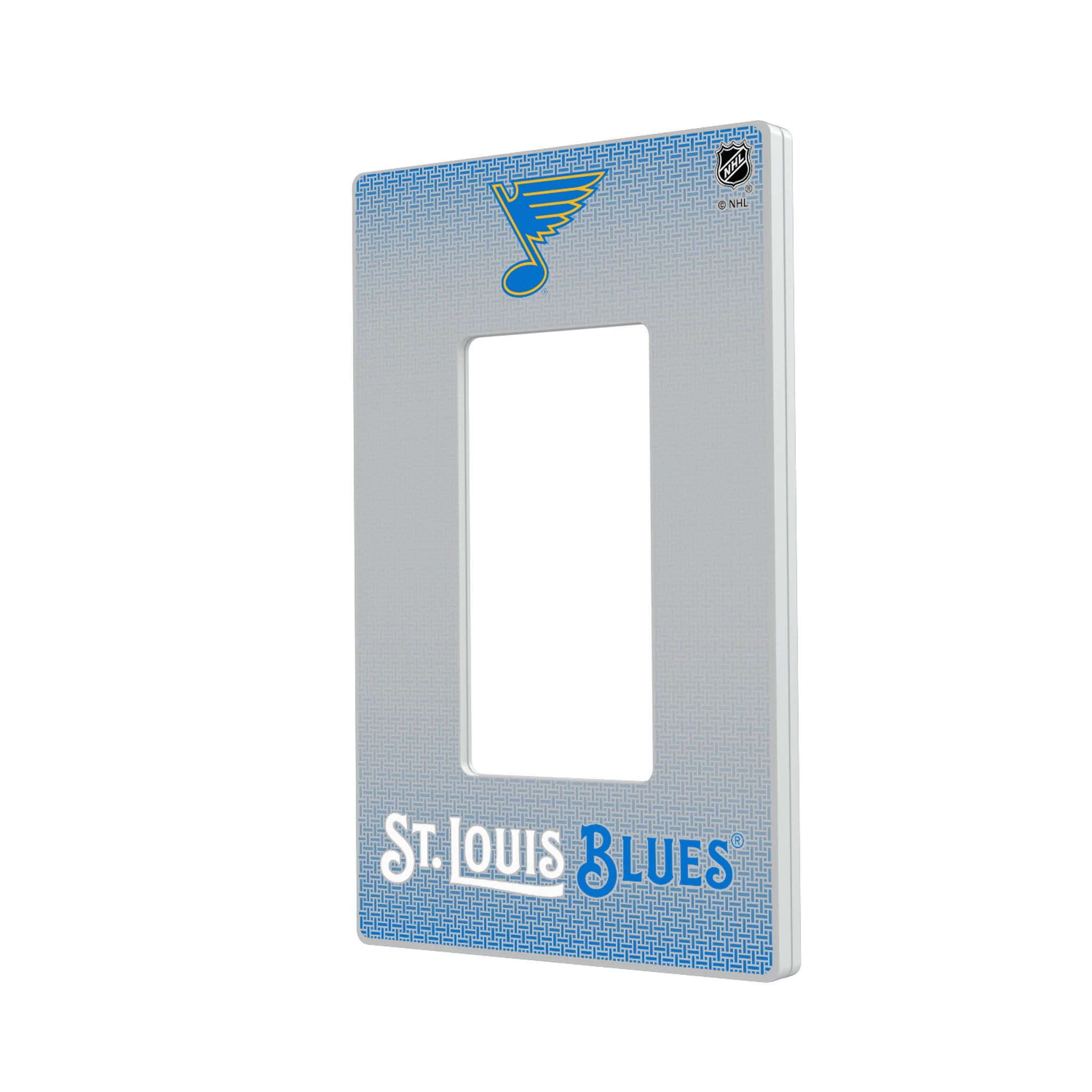 St. Louis Blues Linen Hidden-Screw Light Switch Plate#Style_Single Rocker