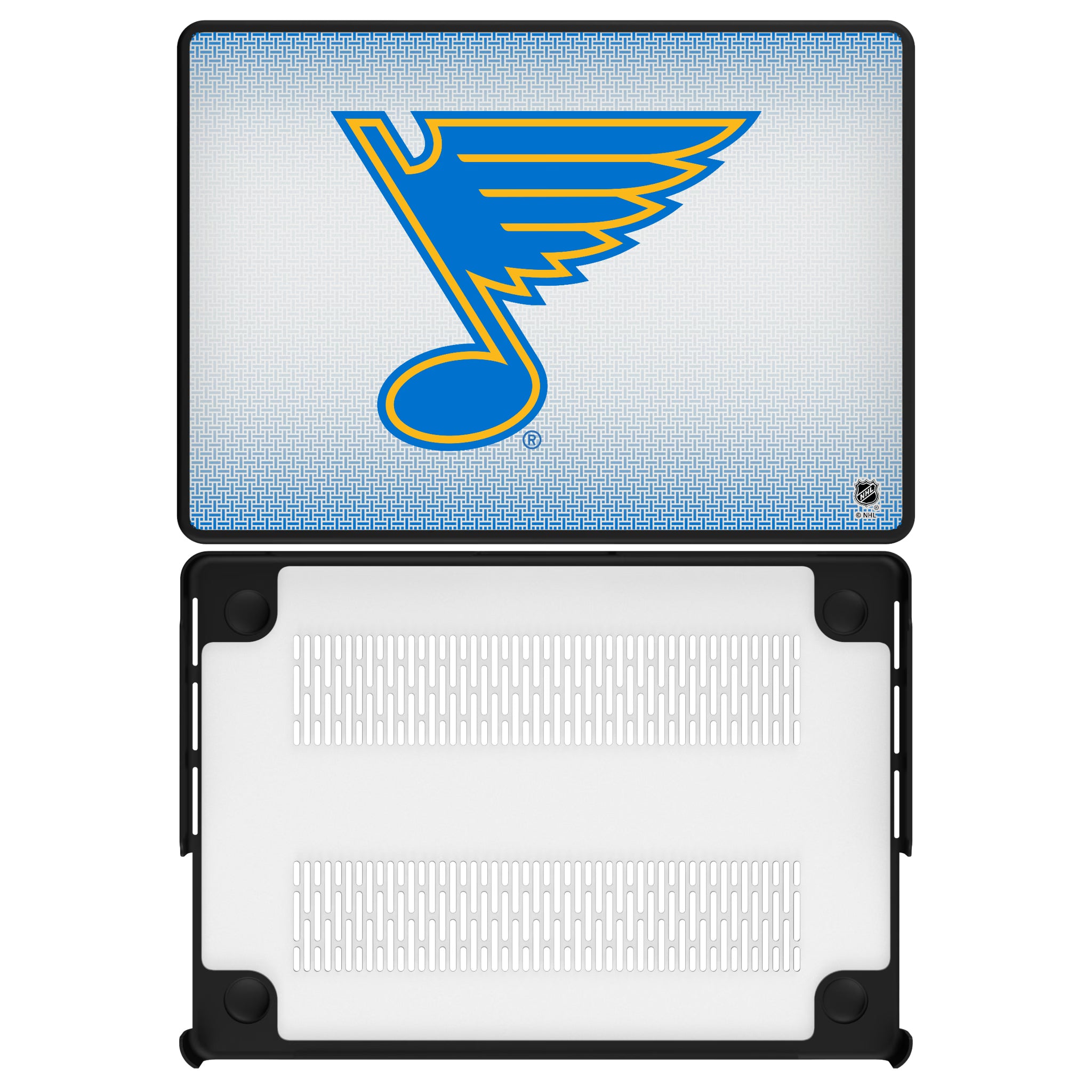 St. Louis Blues Linen MacBook Laptop Case for Apple MacBook#Device_MacBook Pro (14-inch, 2021) / MacBook Pro (14-inch, 2023) / MacBook Pro (14-inch, 2024)