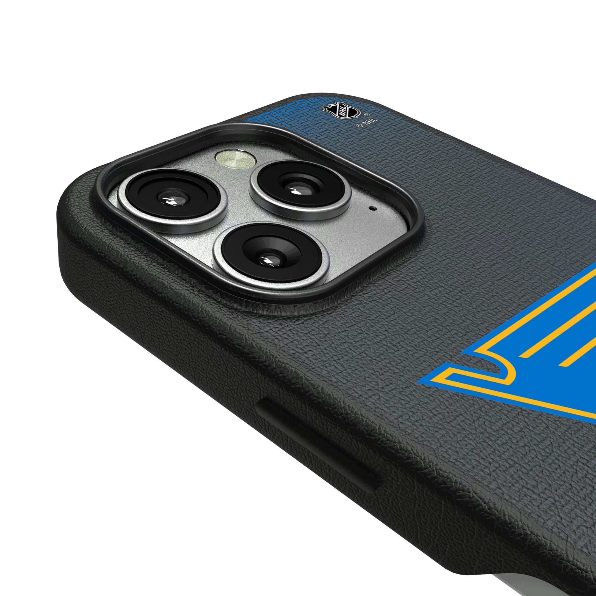 St. Louis Blues Linen iPhone MagSafe Compatible Phone Case for Apple iPhone - Detail