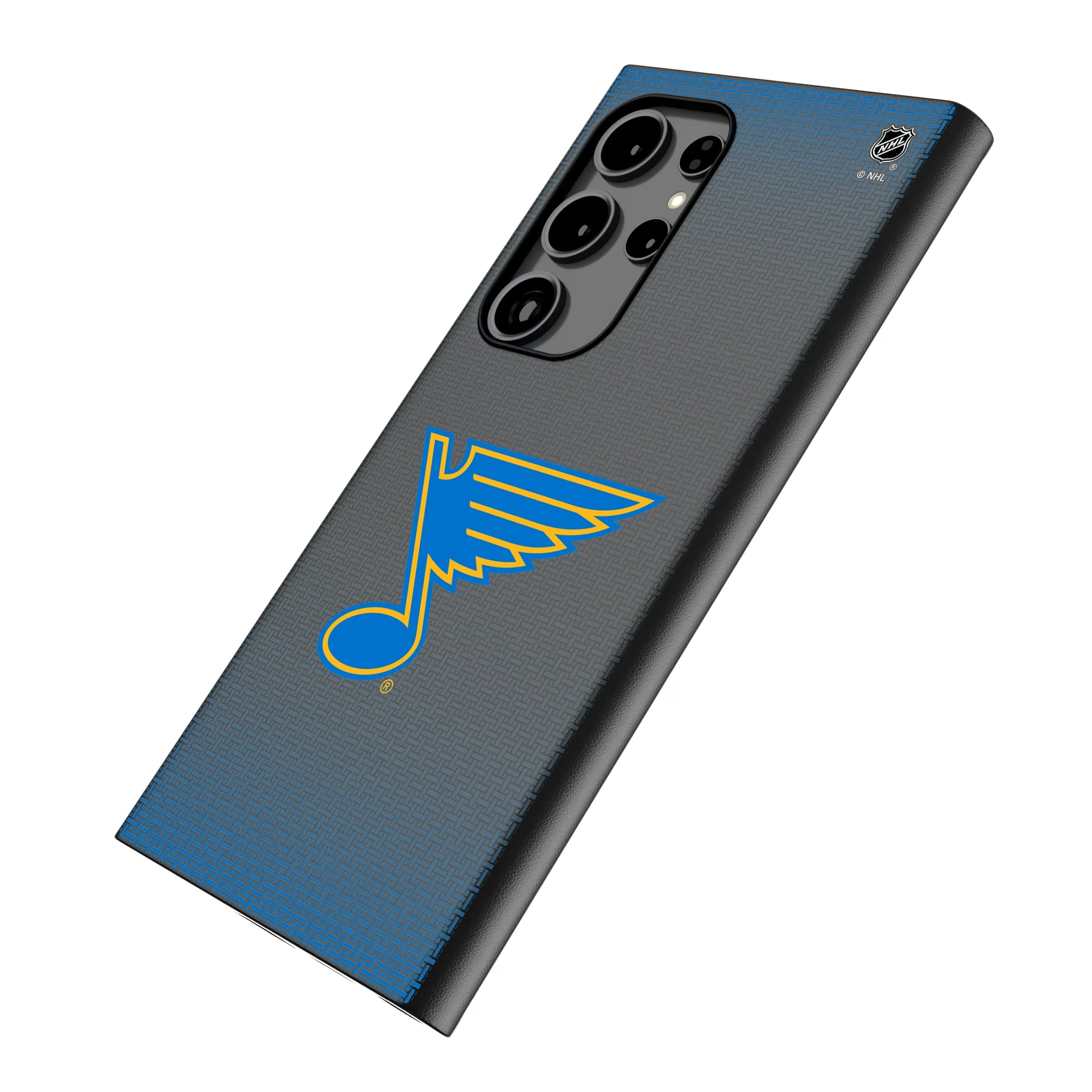 St. Louis Blues Linen Galaxy MagSafe Compatible Phone Case for Samsung Galaxy - Isometric View