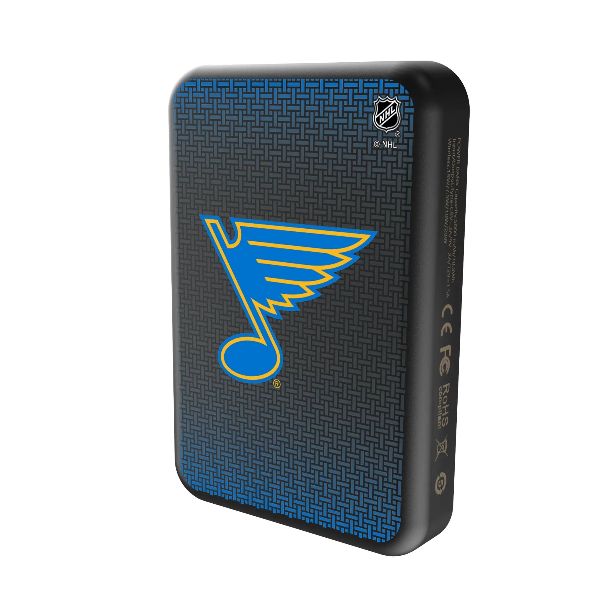 St. Louis Blues Linen Wireless Mag Power Bank