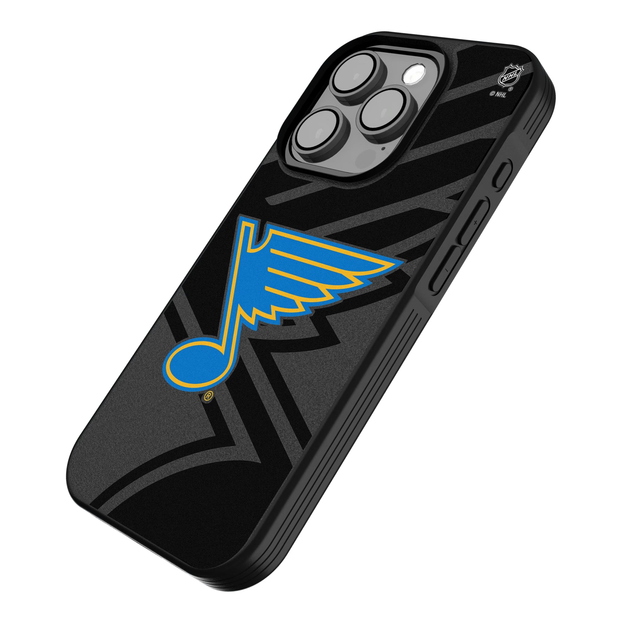 St. Louis Blues Monocolor Tilt iPhone Bump Phone Case for Apple iPhone - Isometric View