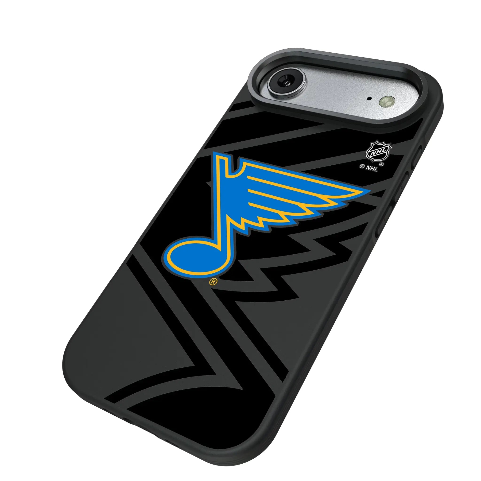 St. Louis Blues Monocolor Tilt iPhone Bump Phone Case for Apple iPhone - Isometric View#Device_iPhone Air
