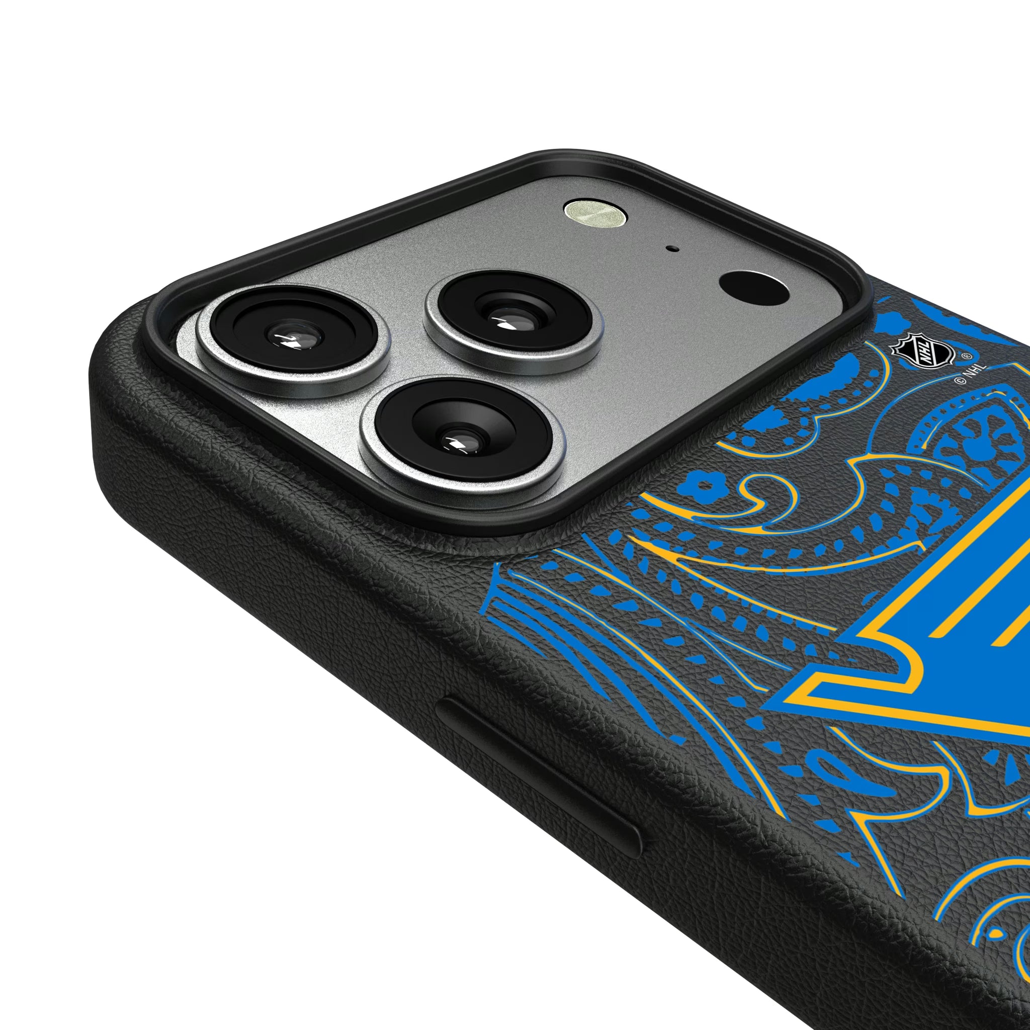 St. Louis Blues Paisley iPhone MagSafe Compatible Phone Case for Apple iPhone - Detail#Device_iPhone 17 Pro