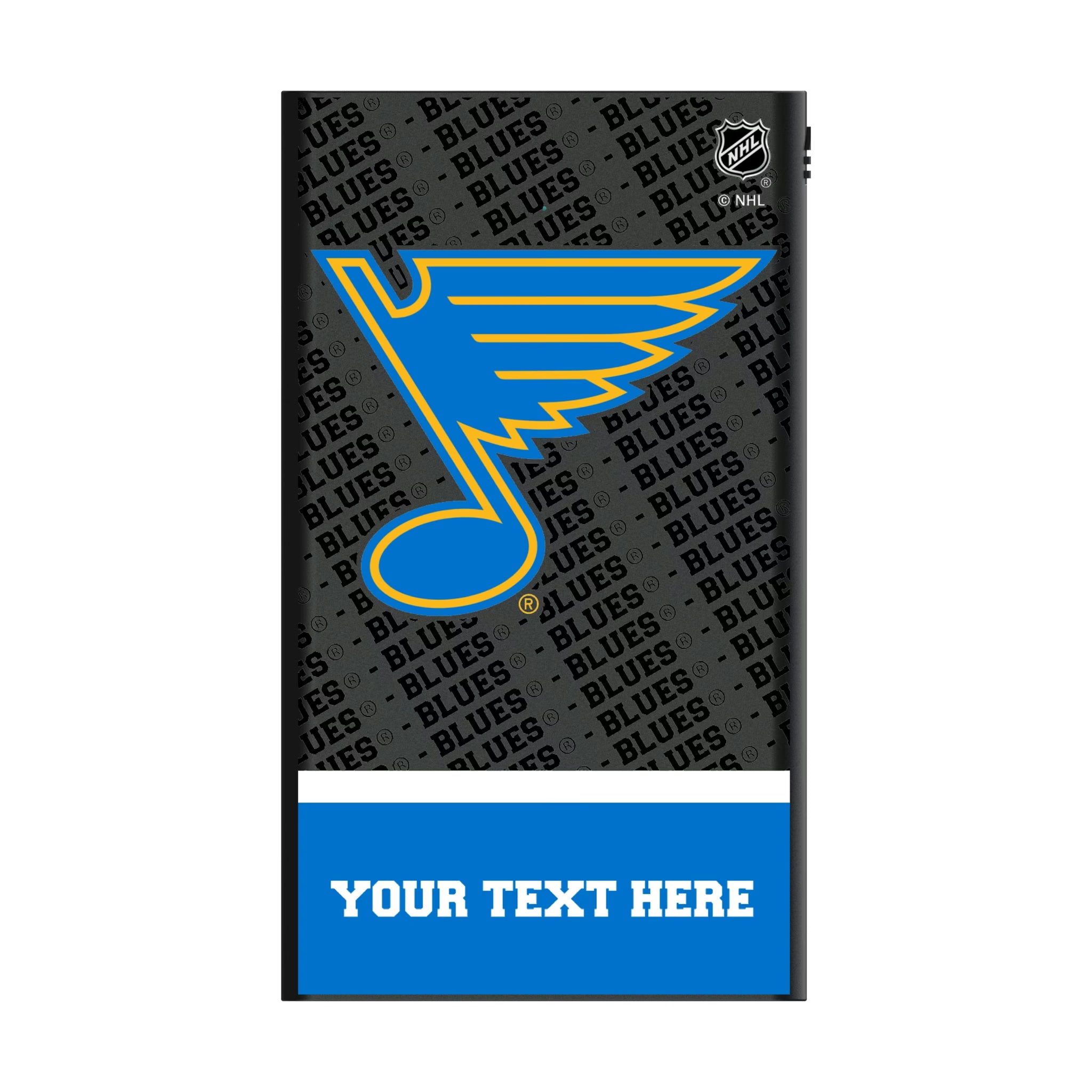 St. Louis Blues Personalized EndZone Plus 5000mAh Flat Powerbank