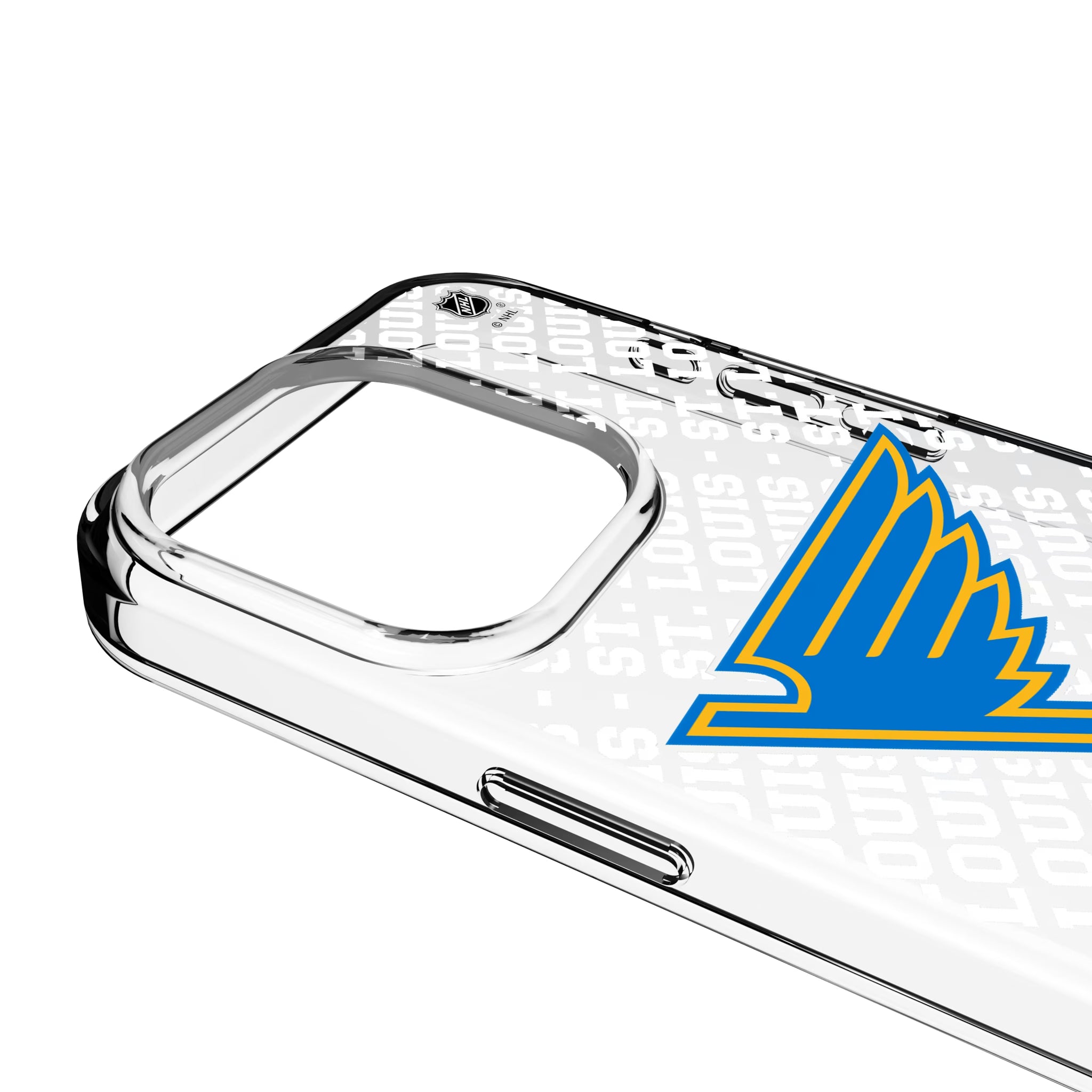 St. Louis Blues Personalized EndZone Plus iPhone Clear Phone Case for Apple iPhone - Detail