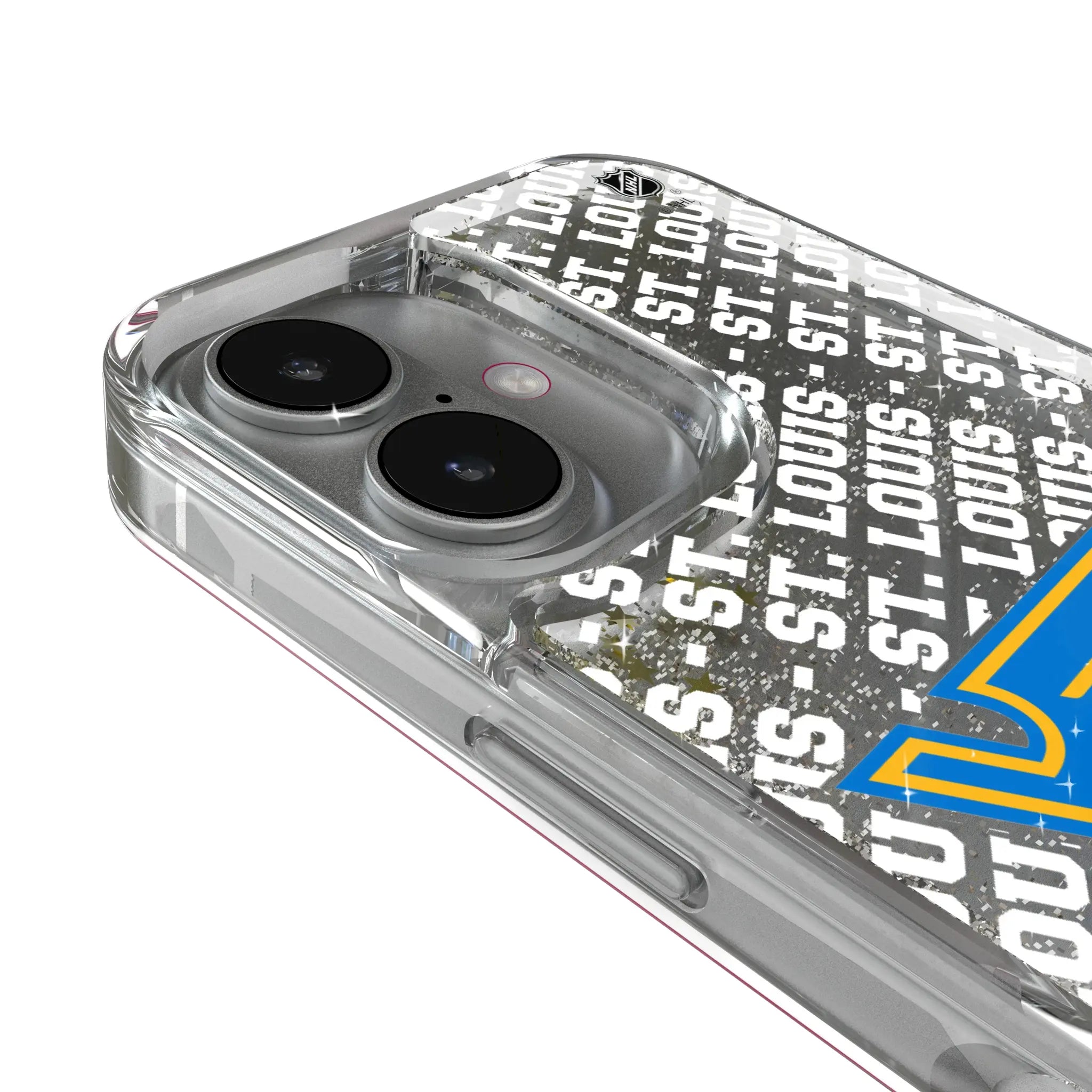St. Louis Blues Personalized EndZone Plus iPhone Glitter Phone Case for Apple iPhone - Detail