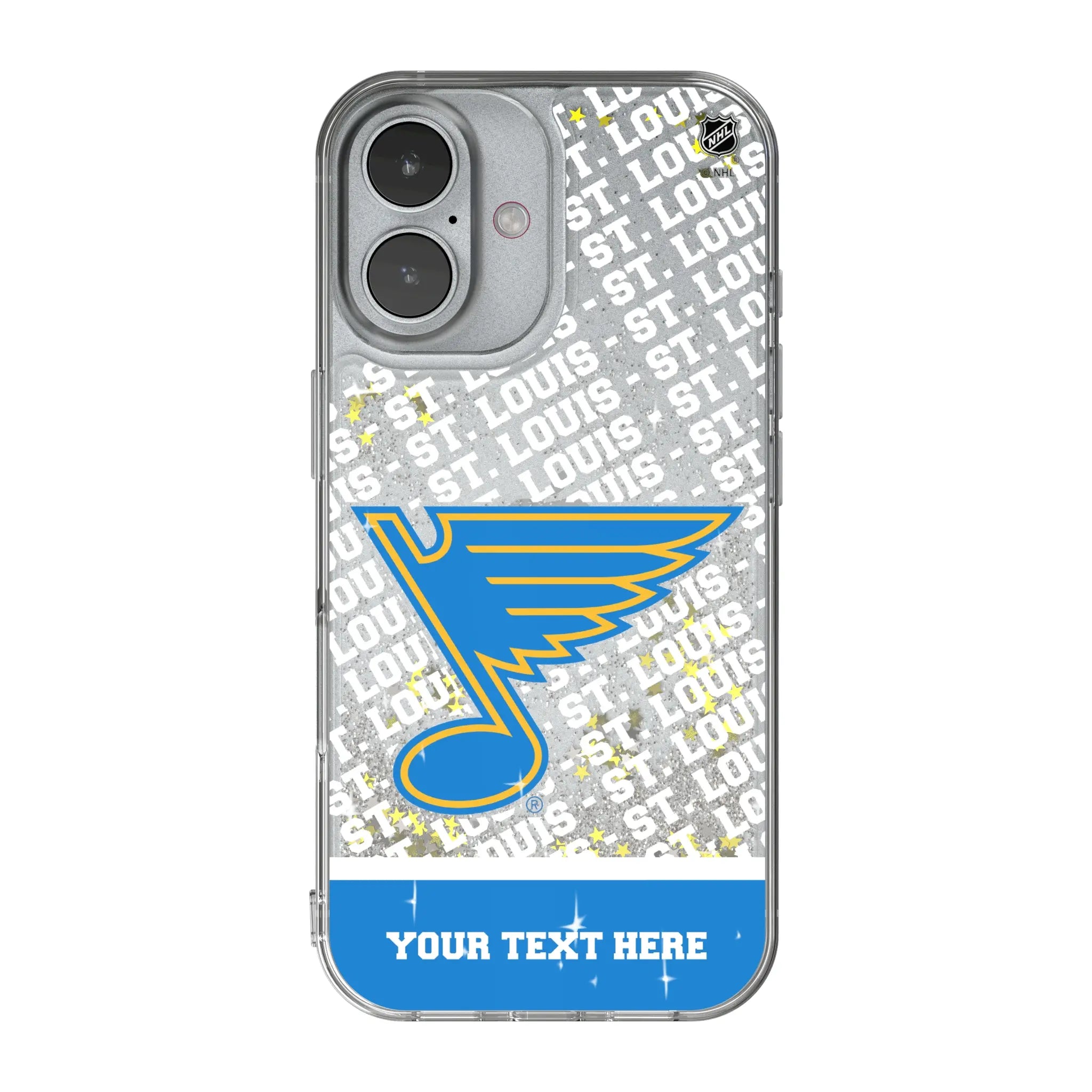 St. Louis Blues Personalized EndZone Plus iPhone Glitter Phone Case for Apple iPhone