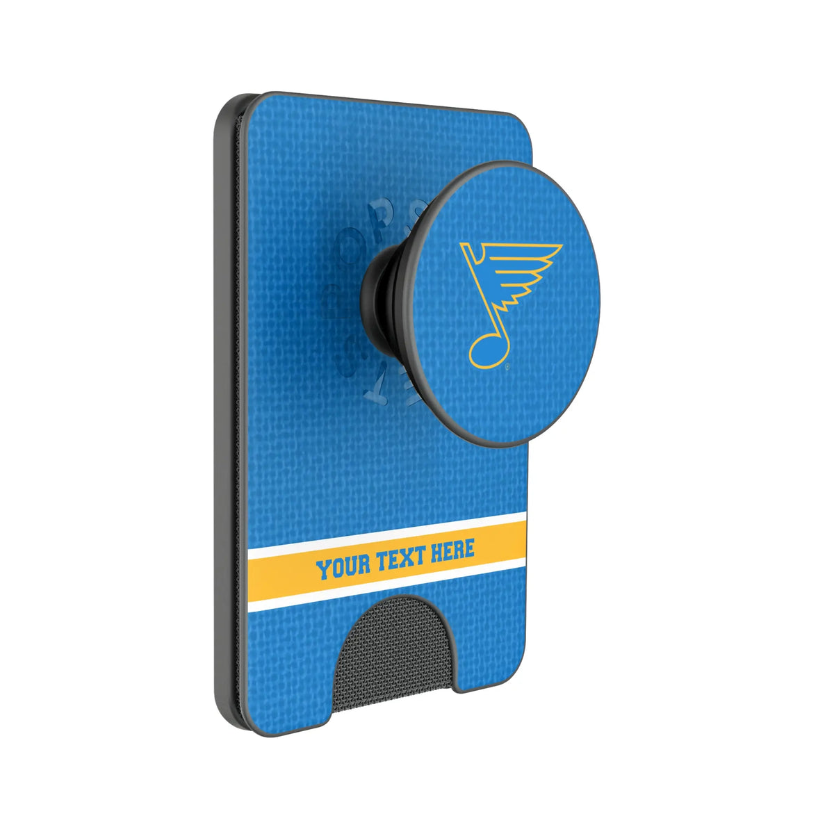 St. Louis Blues Personalized Endzone Solid Popsockets Wallet Magnetic
