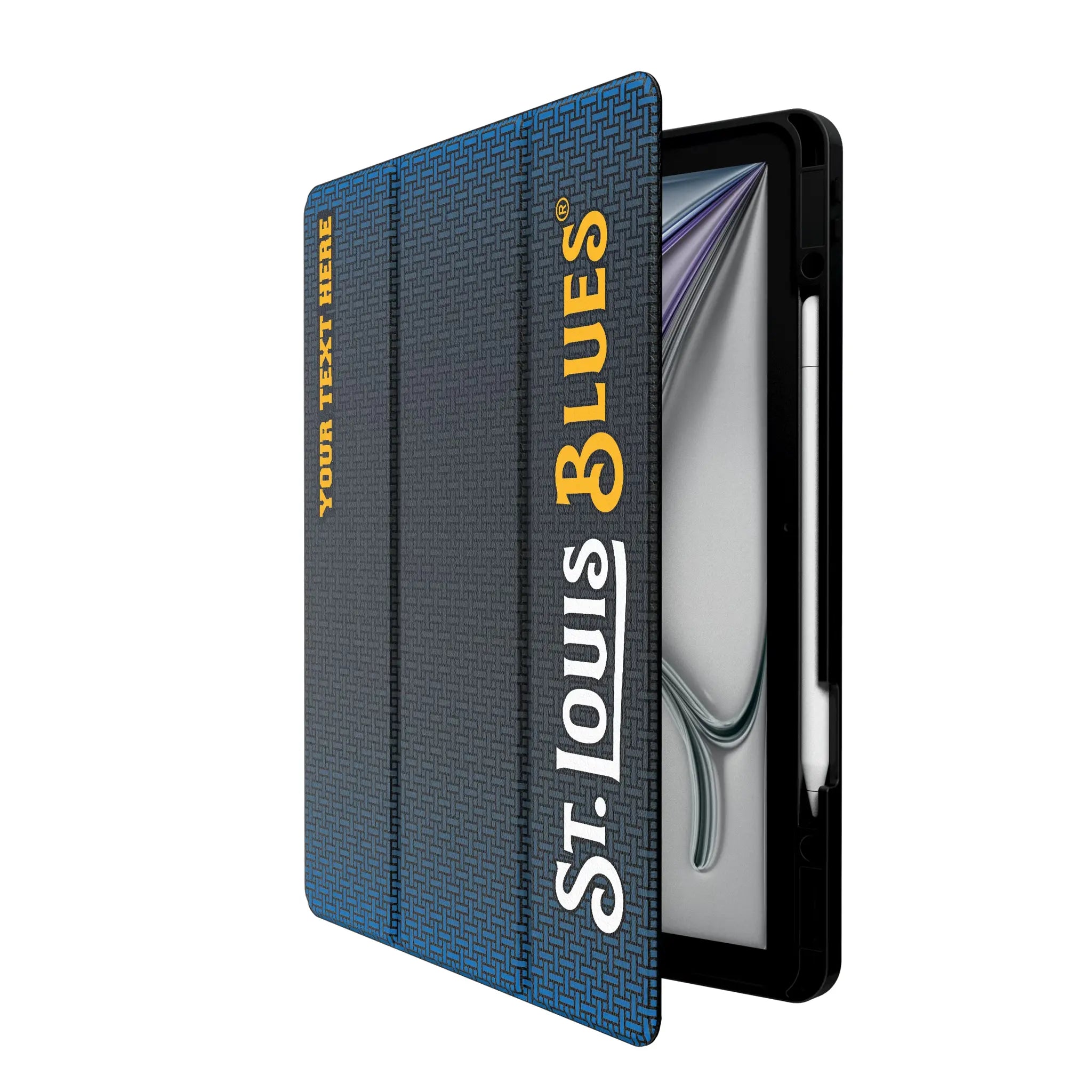 St. Louis Blues Personalized Linen iPad Tablet Case for Apple iPad