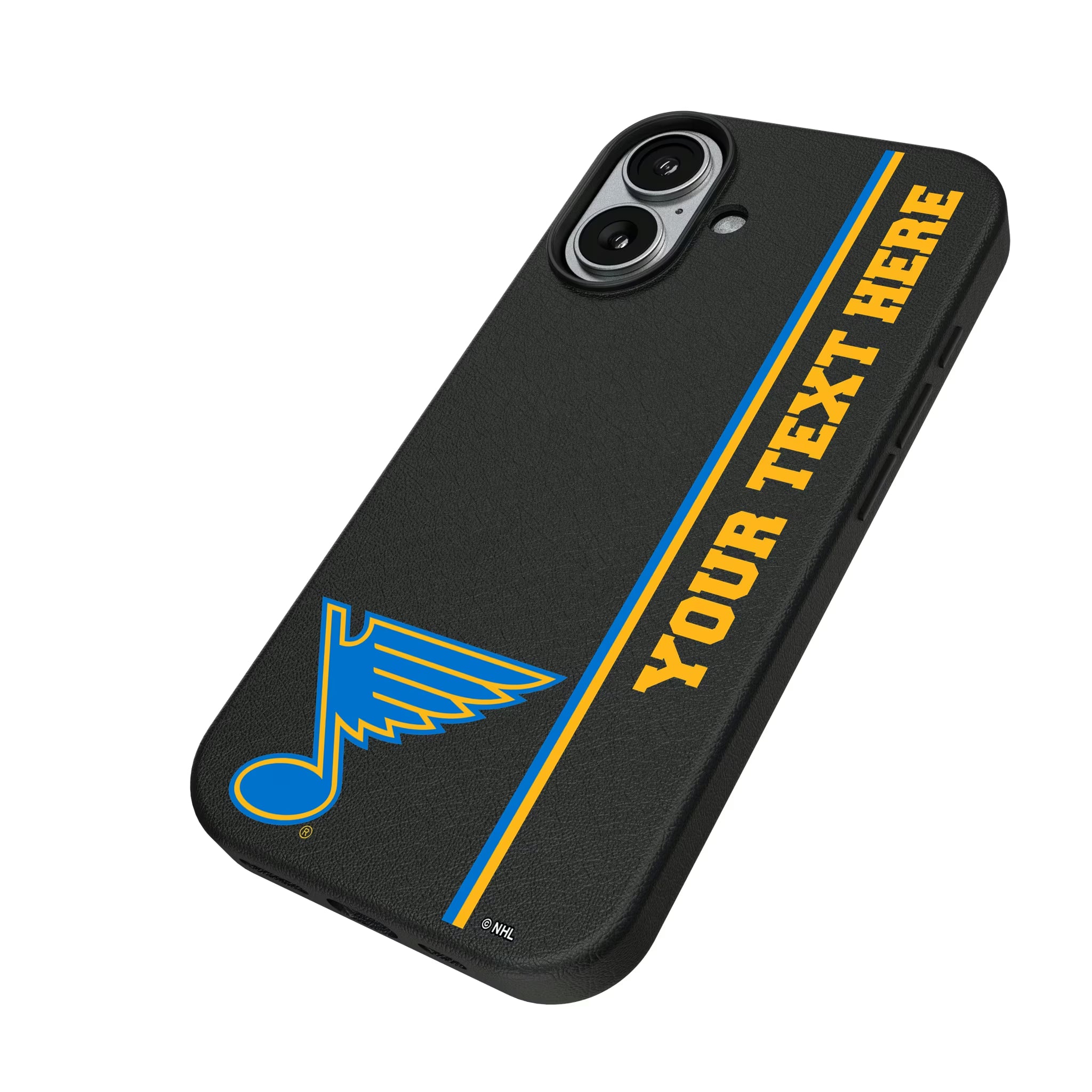 St. Louis Blues Personalized Sidebard iPhone MagSafe Compatible Phone Case for Apple iPhone - Isometric View#Device_iPhone 17