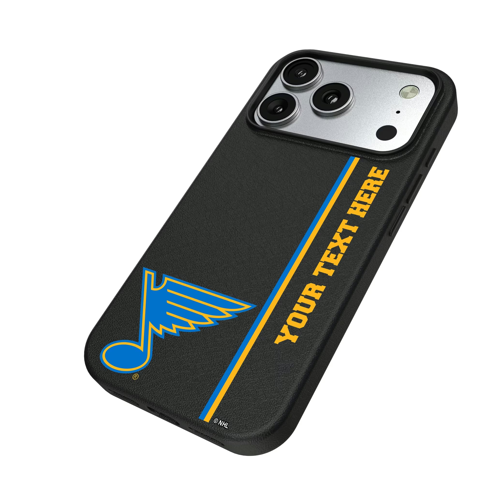 St. Louis Blues Personalized Sidebard iPhone MagSafe Compatible Phone Case for Apple iPhone - Isometric View#Device_iPhone 17 Pro