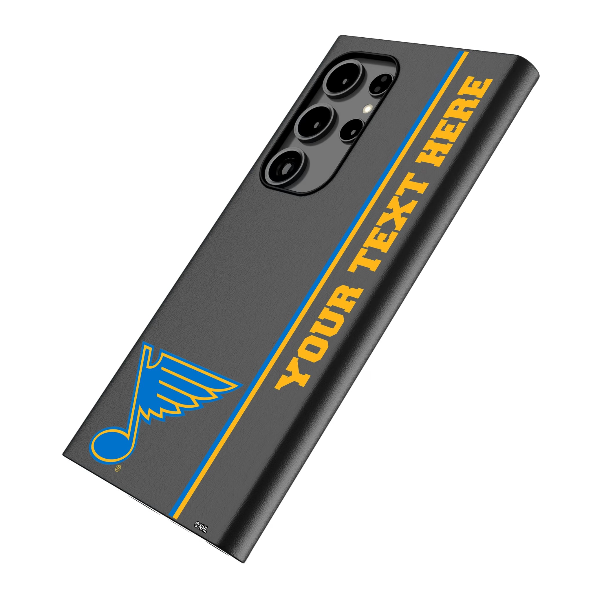 St. Louis Blues Personalized Sidebard Galaxy MagSafe Compatible Phone Case for Samsung Galaxy - Isometric View