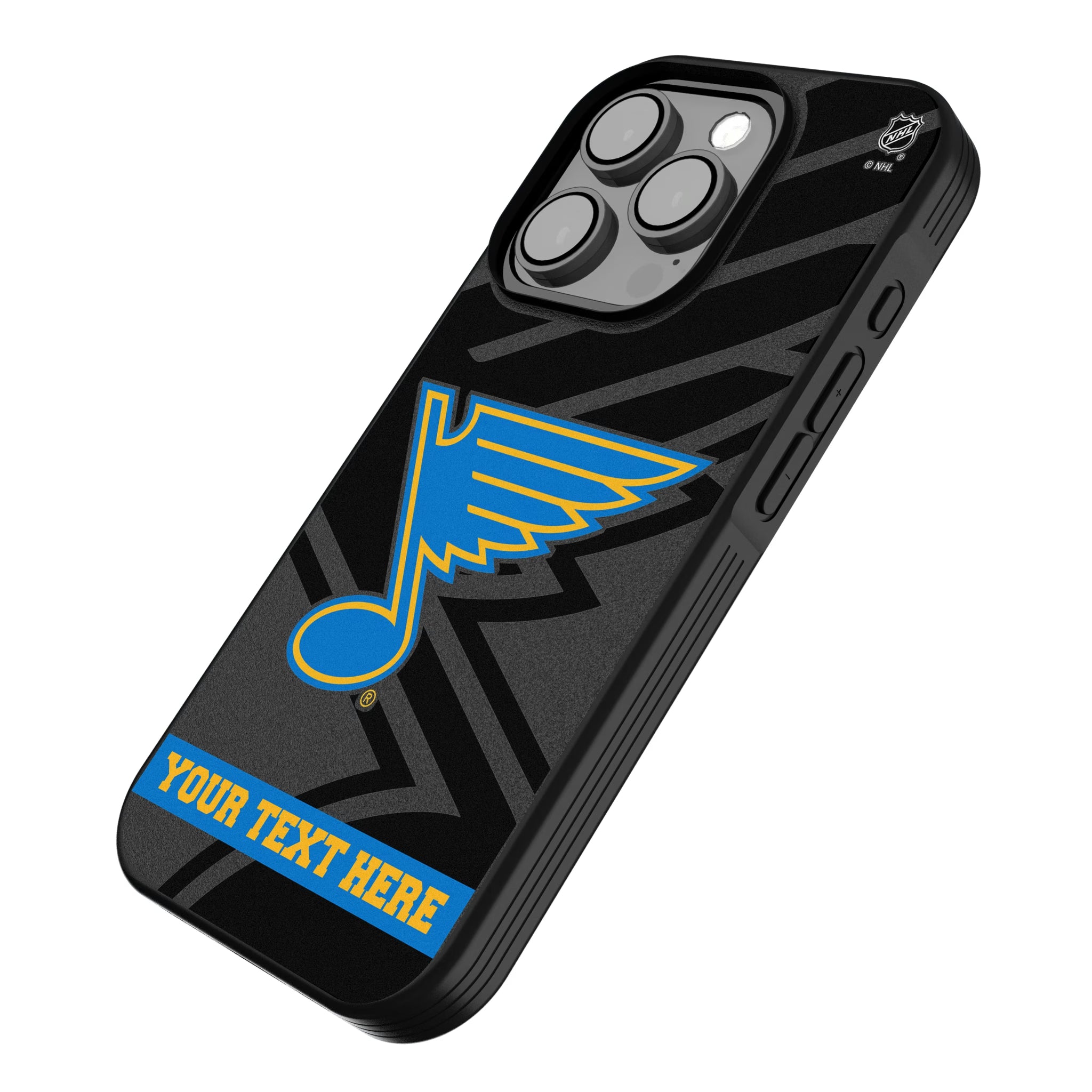 St. Louis Blues Personalized Tilt iPhone Bump Phone Case for Apple iPhone - Isometric View