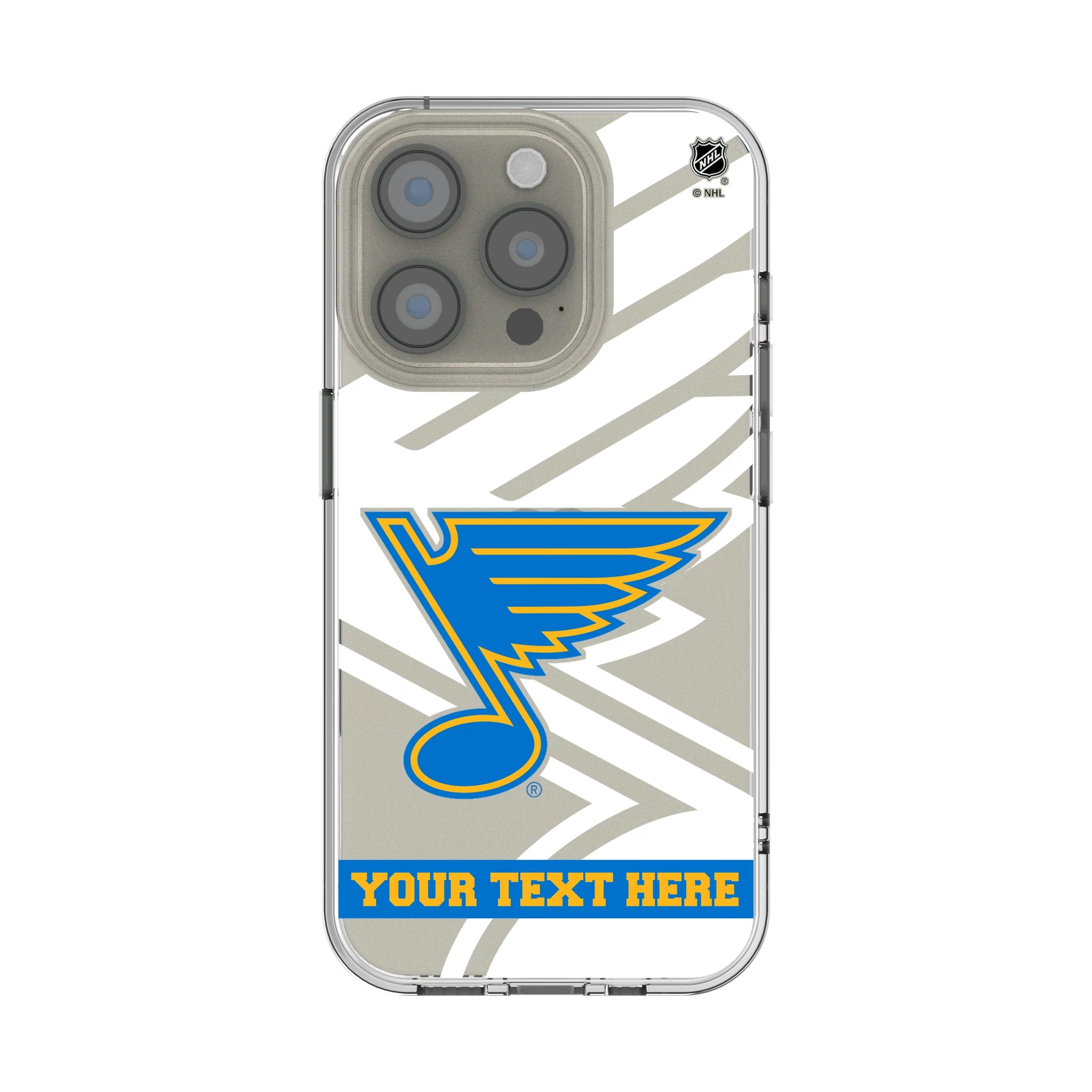 St. Louis Blues Personalized Tilt iPhone Clear Phone Case for Apple iPhone