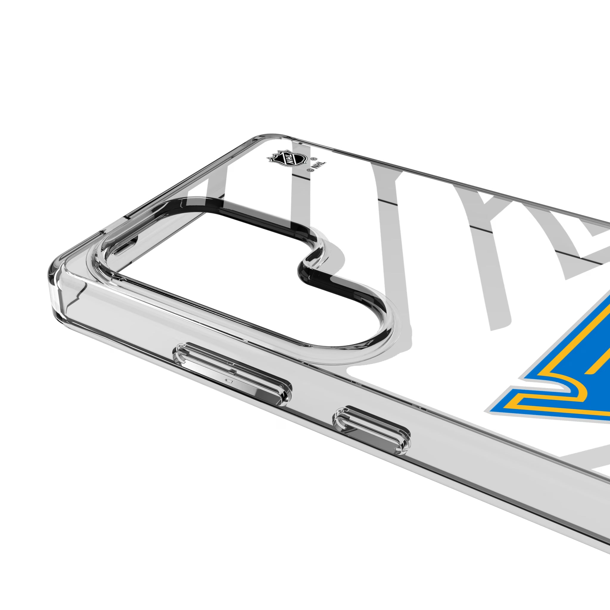 St. Louis Blues Personalized Tilt Galaxy Clear Phone Case for Samsung Galaxy - Detail