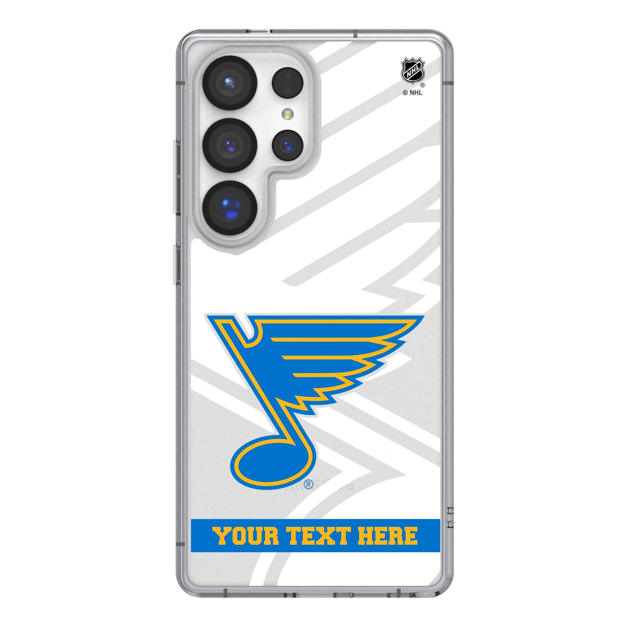 St. Louis Blues Personalized Tilt Galaxy Clear Phone Case for Samsung Galaxy