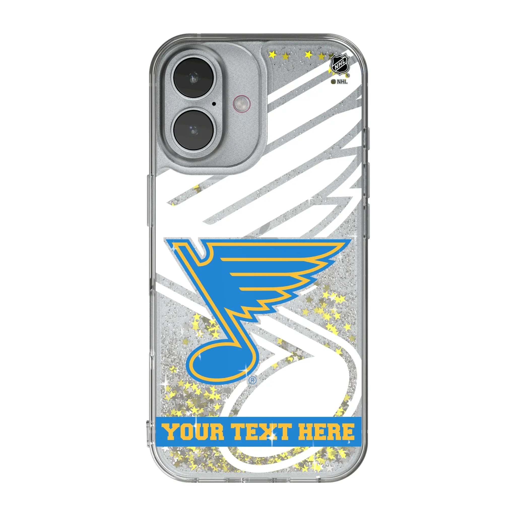 St. Louis Blues Personalized Tilt iPhone Glitter Phone Case for Apple iPhone