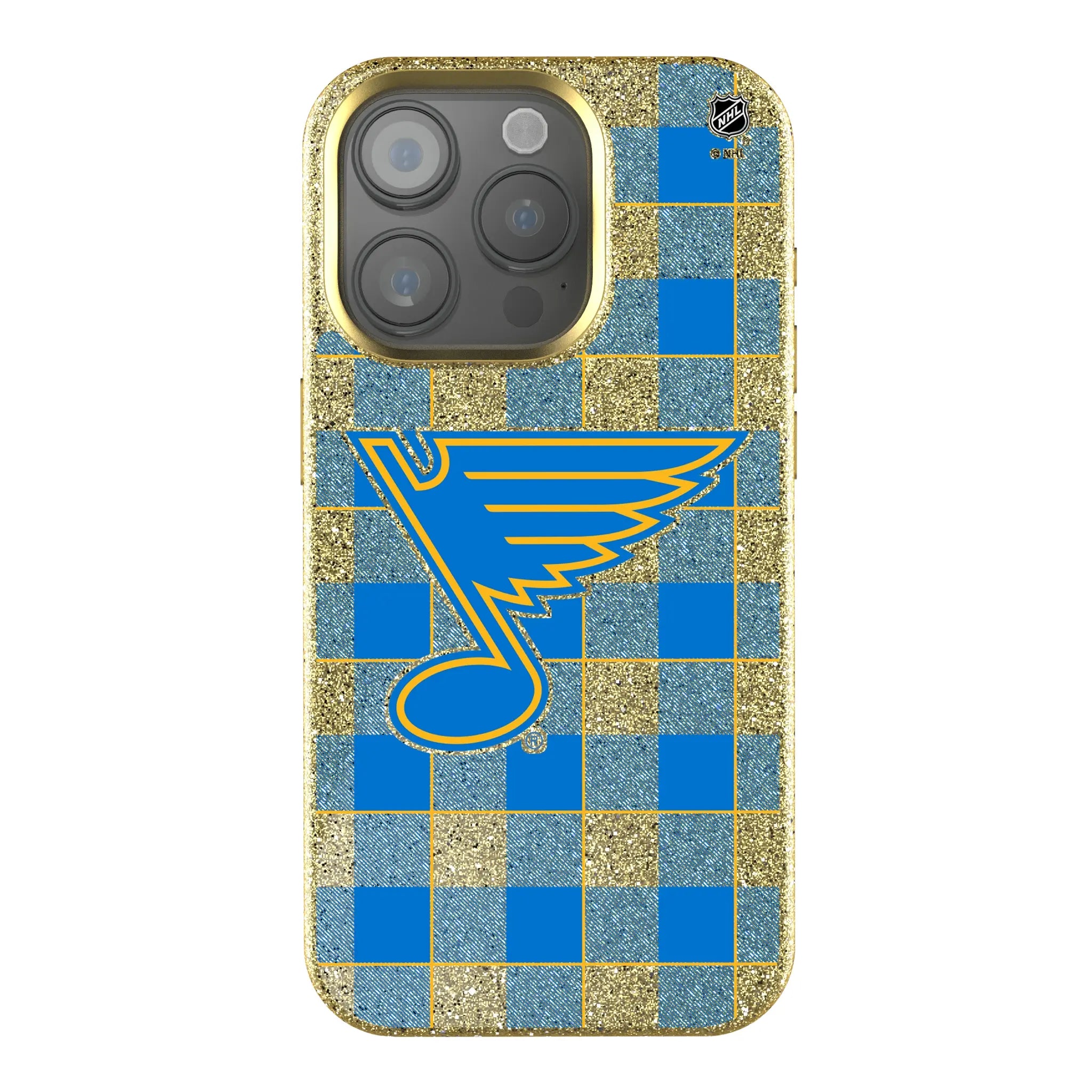 St. Louis Blues Plaid iPhone Bling Phone Case for Apple iPhone