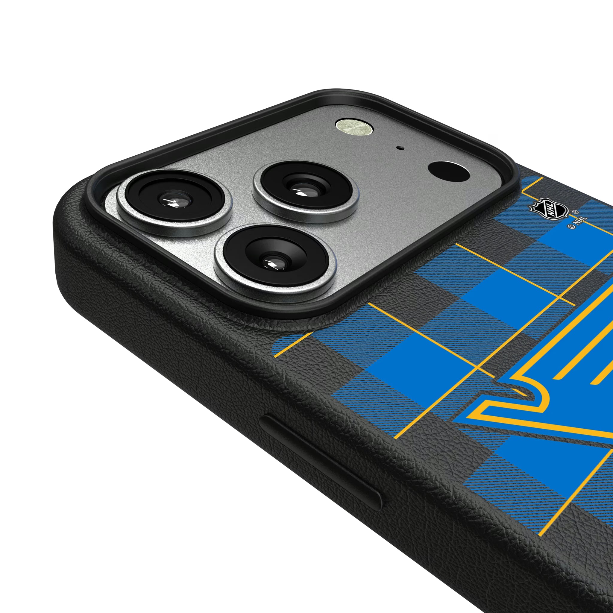 St. Louis Blues Plaid iPhone MagSafe Compatible Phone Case for Apple iPhone - Detail#Device_iPhone 17 Pro
