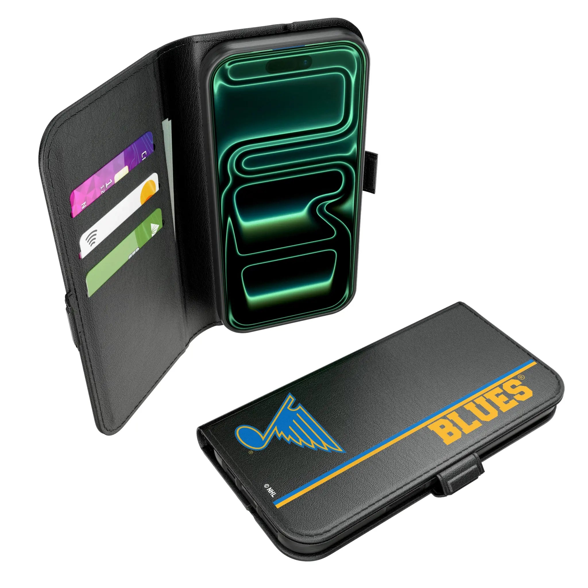 St. Louis Blues Sidebar iPhone Folio Phone Case for Apple iPhone#Device_iPhone 17