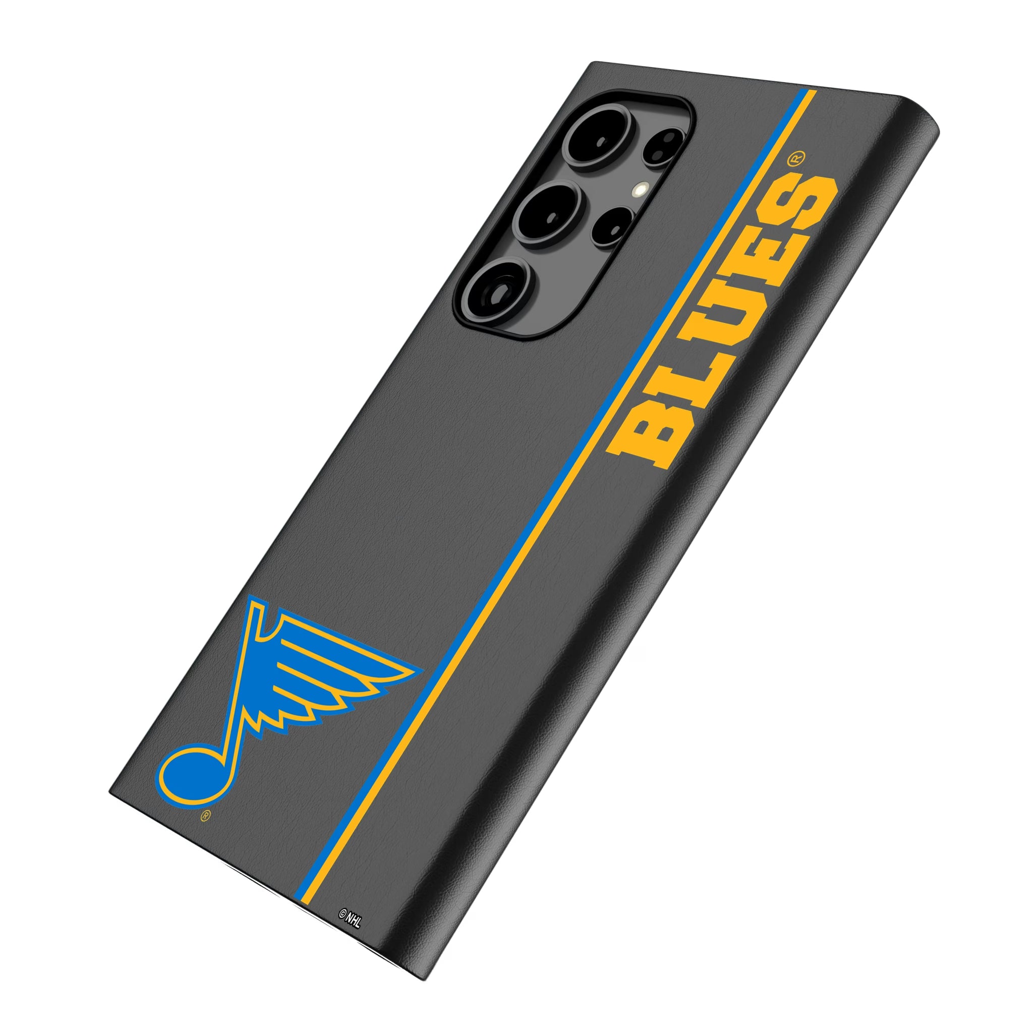 St. Louis Blues Sidebar Galaxy MagSafe Compatible Phone Case for Samsung Galaxy - Isometric View