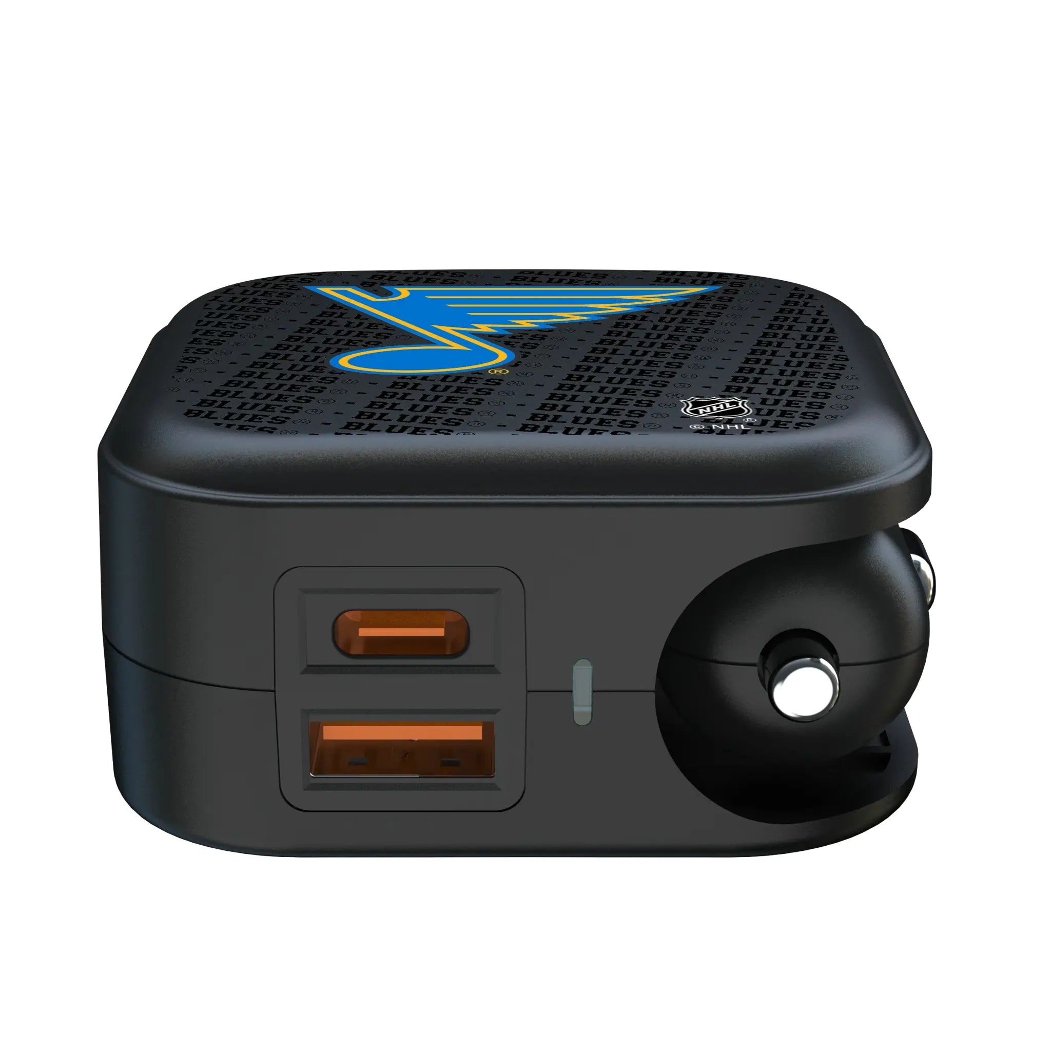St. Louis Blues Text Backdrop 2 in 1 USB A/C Charger