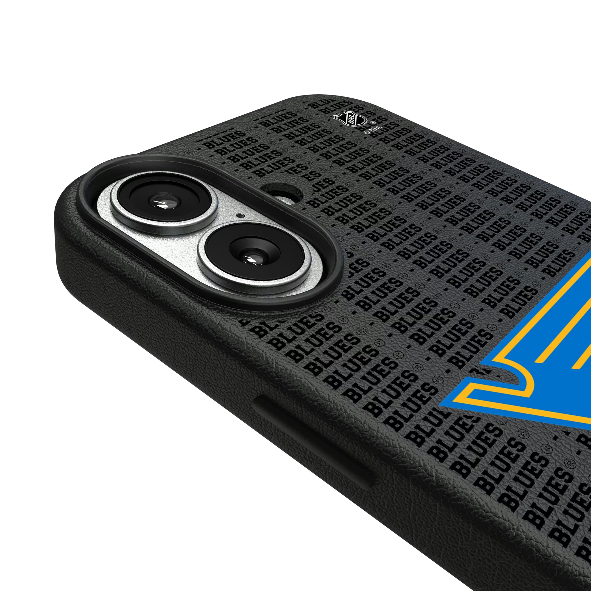 St. Louis Blues Text Backdrop iPhone MagSafe Compatible Phone Case for Apple iPhone - Detail#Device_iPhone 17