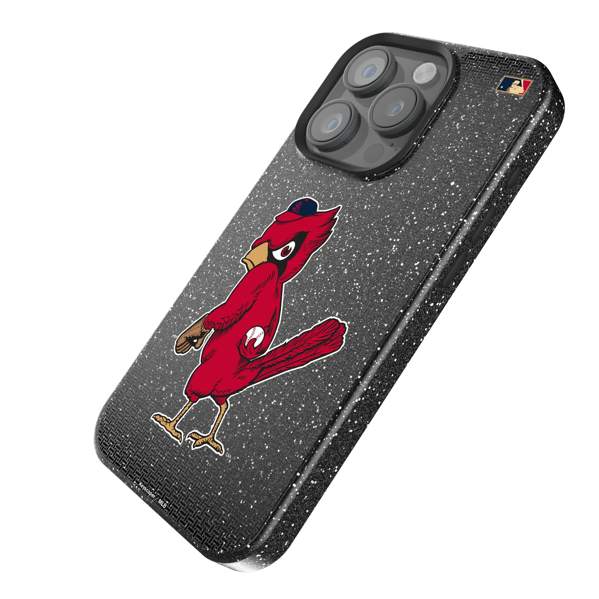 St Louis Cardinals 1950s - Cooperstown Collection Linen iPhone Bling Phone Case for Apple iPhone - Isometric View