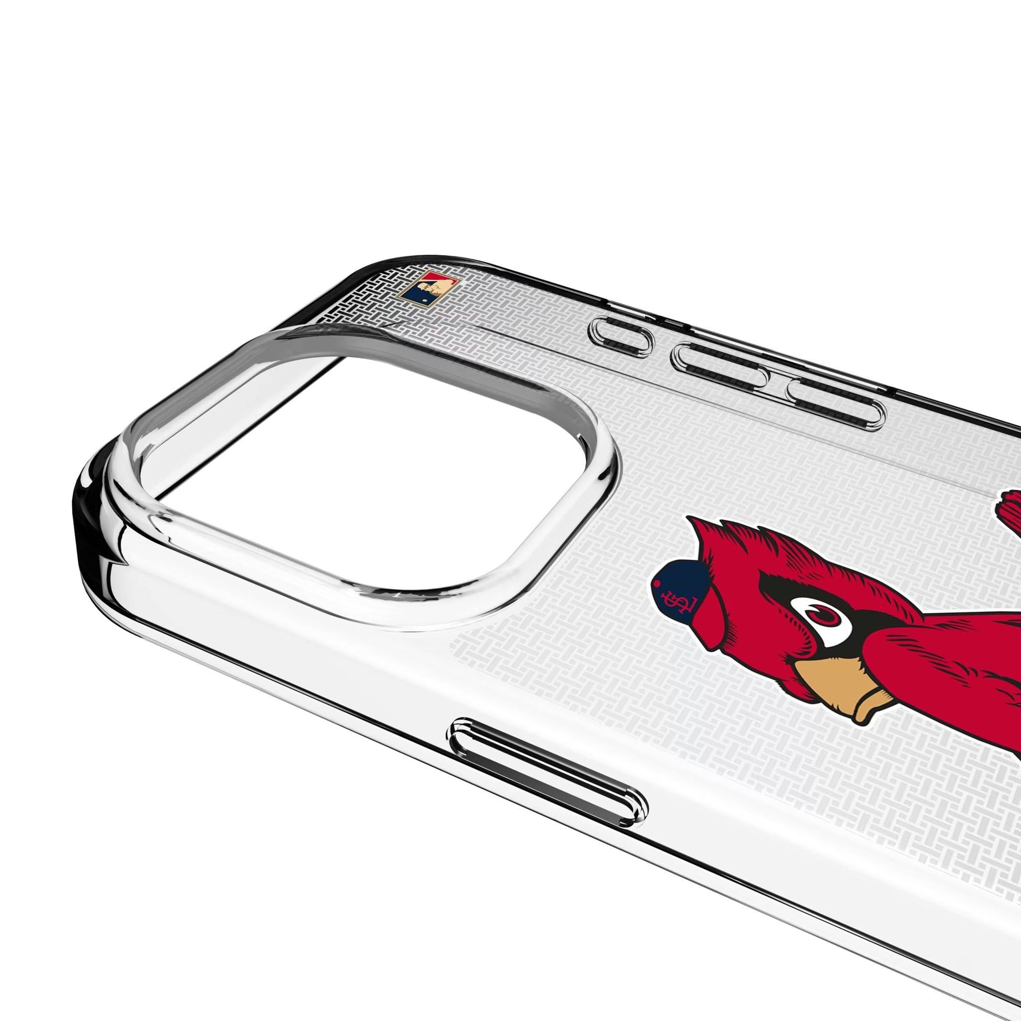 St Louis Cardinals 1950s - Cooperstown Collection Linen iPhone Clear Phone Case for Apple iPhone - Detail