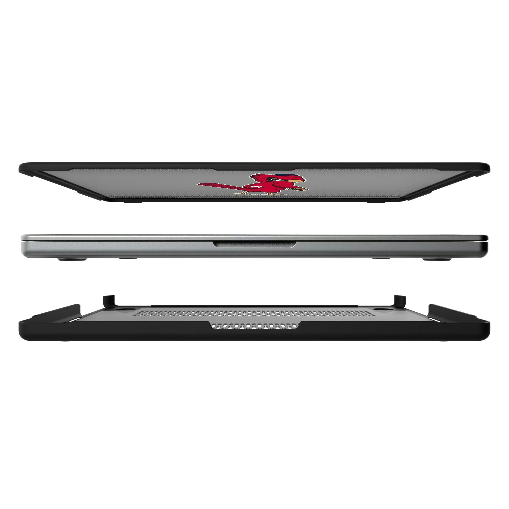 St Louis Cardinals 1950s - Cooperstown Collection Linen MacBook Laptop Case for Apple MacBook#Device_MacBook Pro (14-inch, 2021) / MacBook Pro (14-inch, 2023) / MacBook Pro (14-inch, 2024)