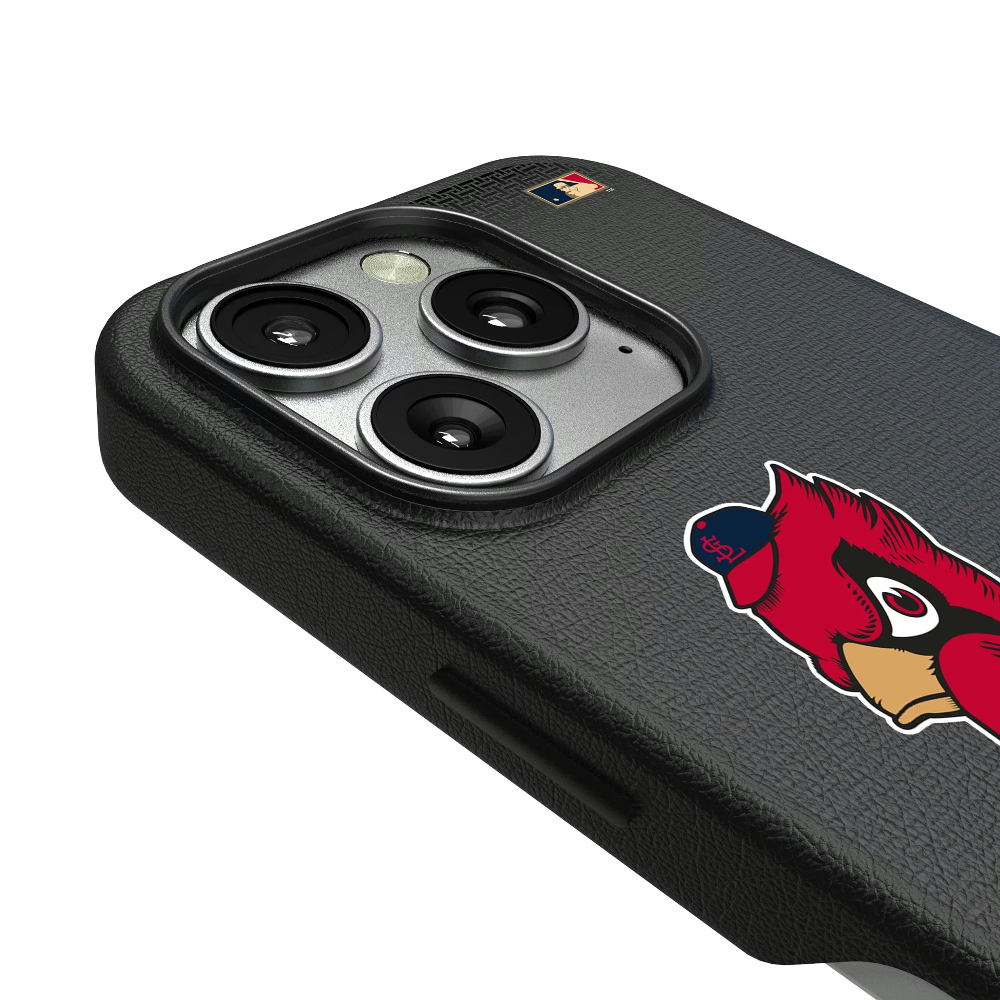 St Louis Cardinals 1950s - Cooperstown Collection Linen iPhone MagSafe Compatible Phone Case for Apple iPhone - Detail