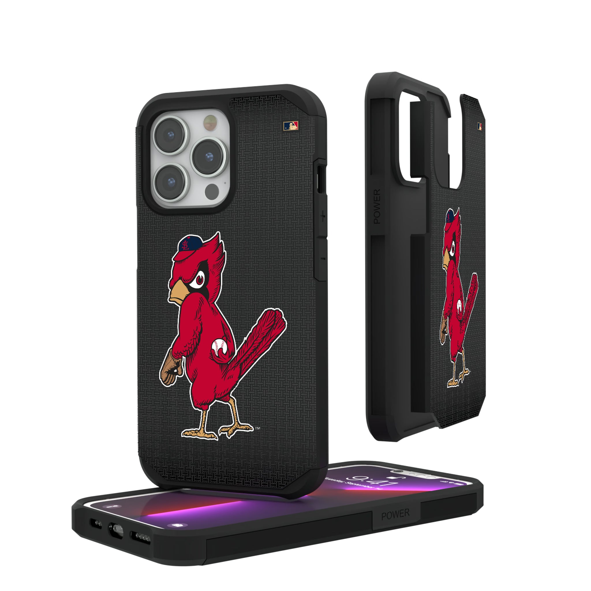 St Louis Cardinals 1950s - Cooperstown Collection Linen iPhone Rugged Phone Case for Apple iPhone#Device_iPhone 13 Pro