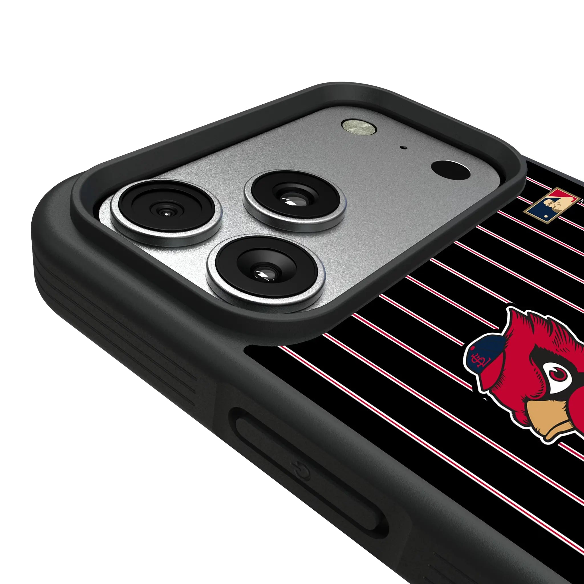 St Louis Cardinals 1950s - Cooperstown Collection Pinstripe iPhone Bump Phone Case for Apple iPhone - Detail#Device_iPhone 17 Pro Max